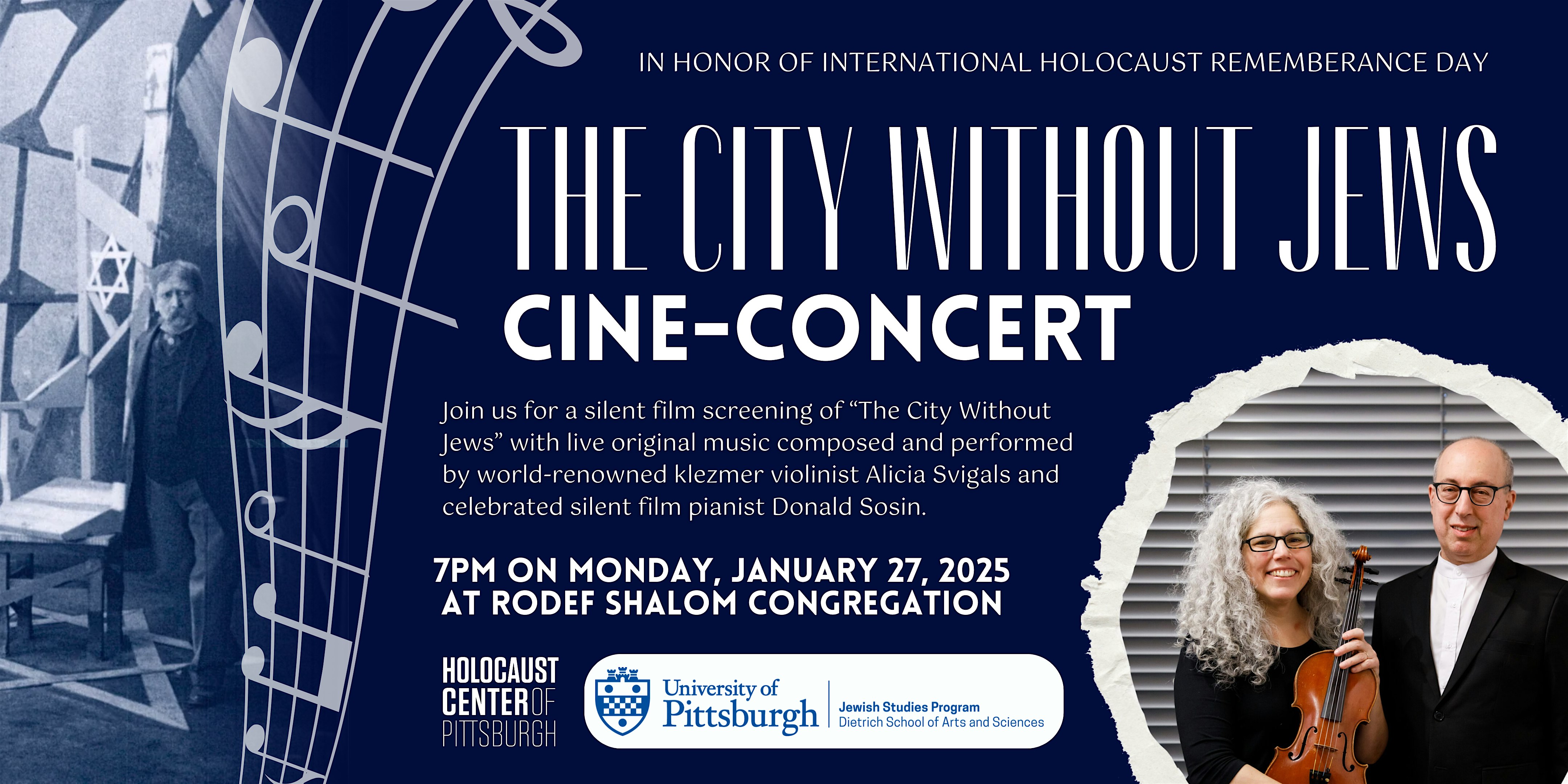 “The City Without Jews” Cine-Concert – Pittsburgh, PA