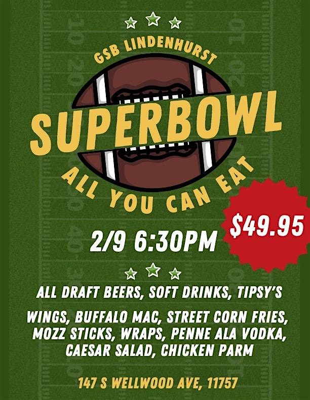 Super Bowl Party at Great South Bay Brewery Lindenhurst – Lindenhurst, NY