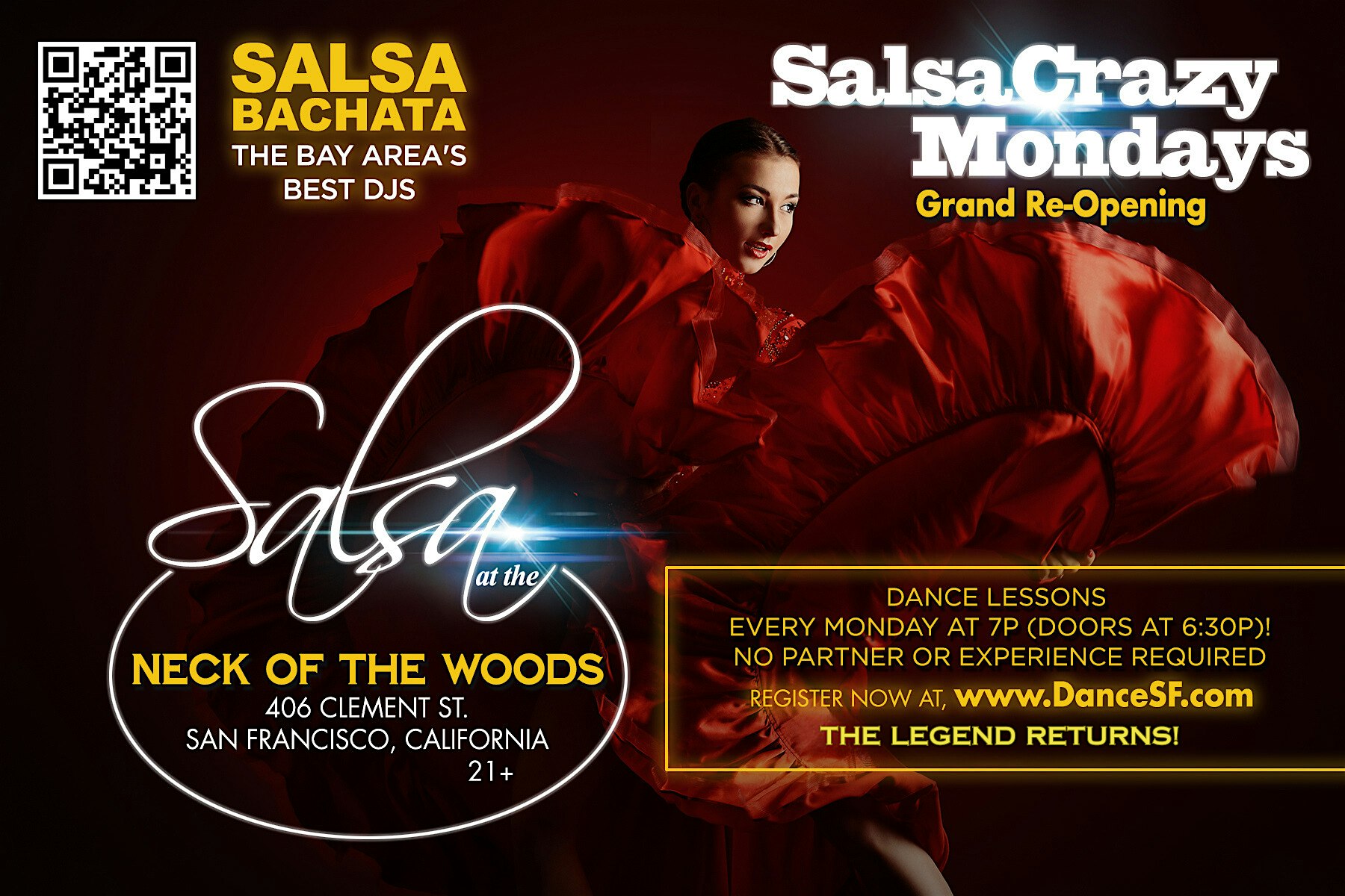 2025 Reopening of SalsaCrazy Mondays – Salsa Classes Salsa Bachata Dancing – San Francisco, CA