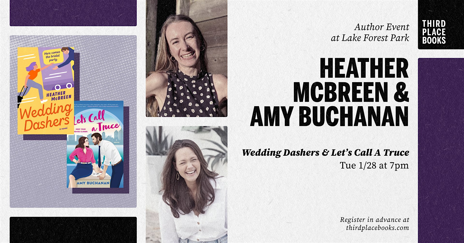 Heather McBreen and Amy Buchanan present their debut romance novels! – Lake Forest Park, WA