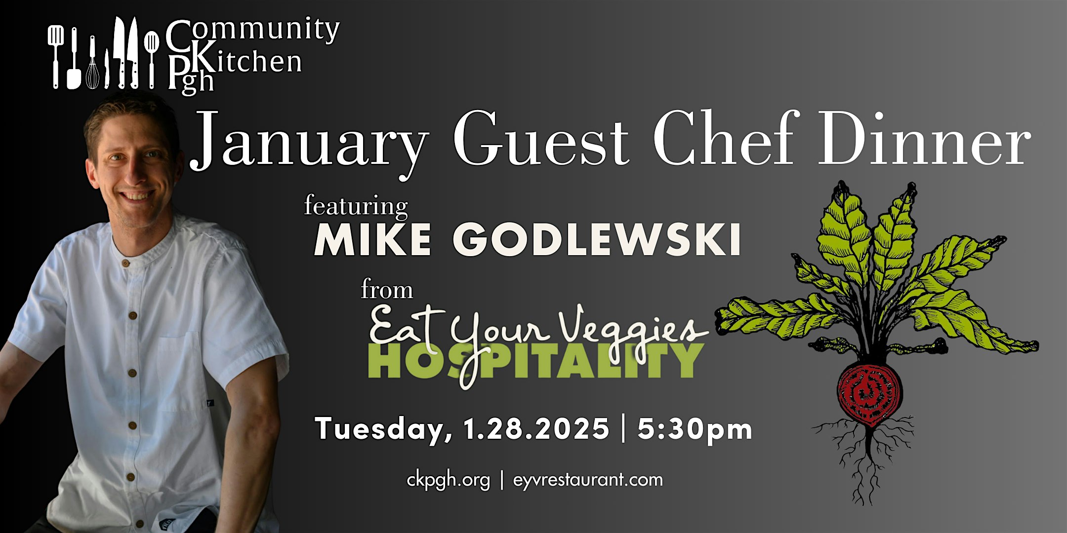 CKPgh January Guest Chef Dinner feat. Chef Mike Godlewski from EYV – Pittsburgh, PA