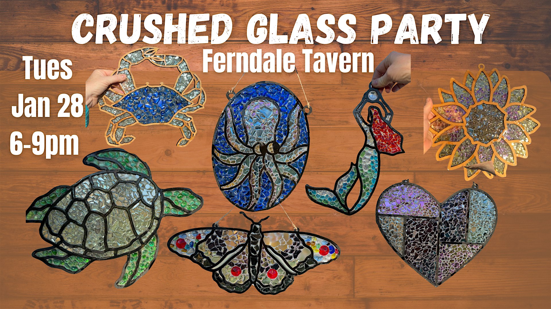 Crushed Glass Craft Party @Ferndale Tavern – Glen Burnie, MD