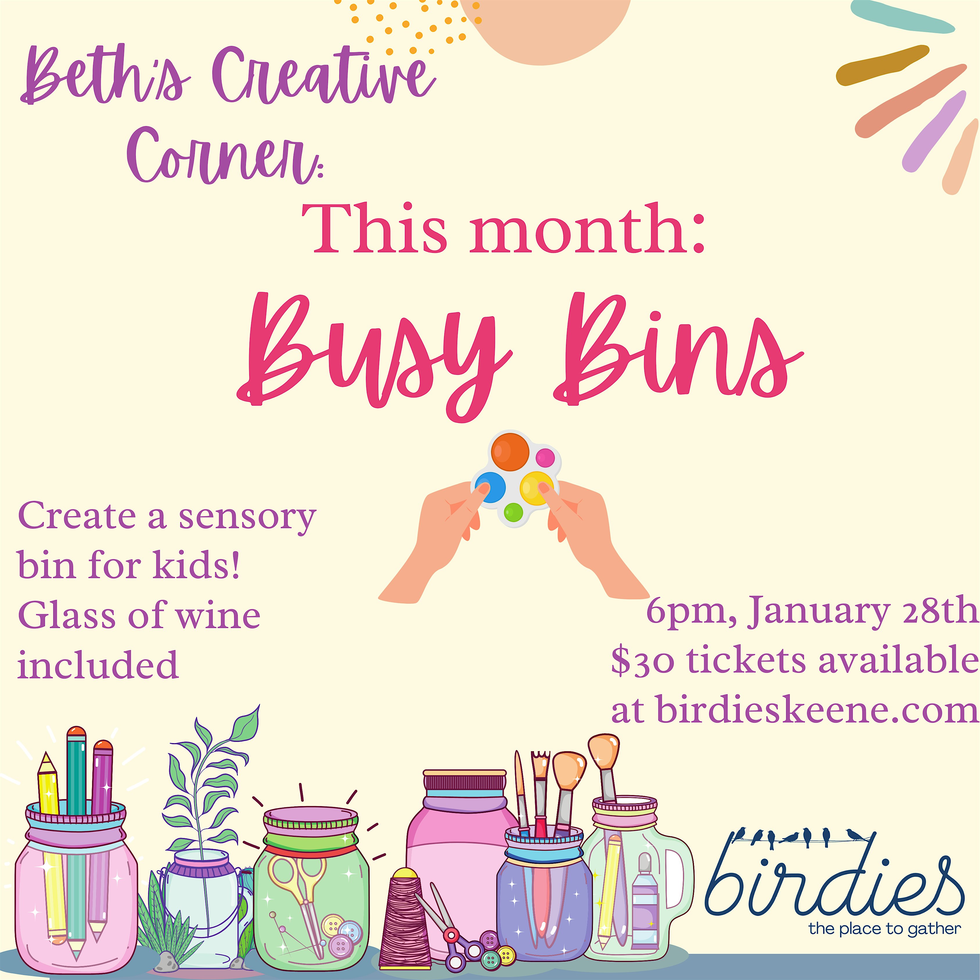 Beth’s Creative Corner: Busy Bins! – Keene, NH