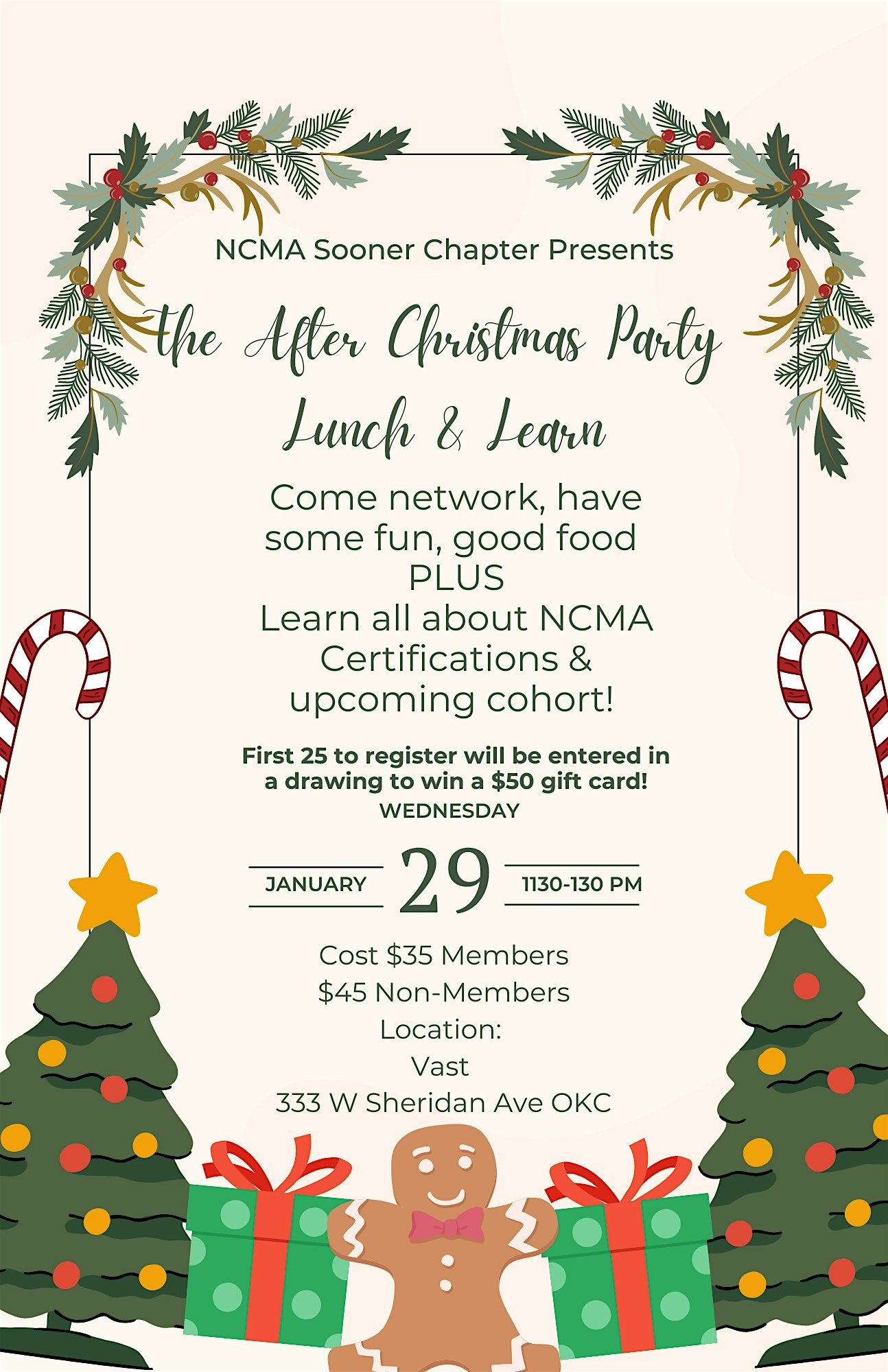 NCMA After Christmas Party Lunch & Learn – Oklahoma City, OK