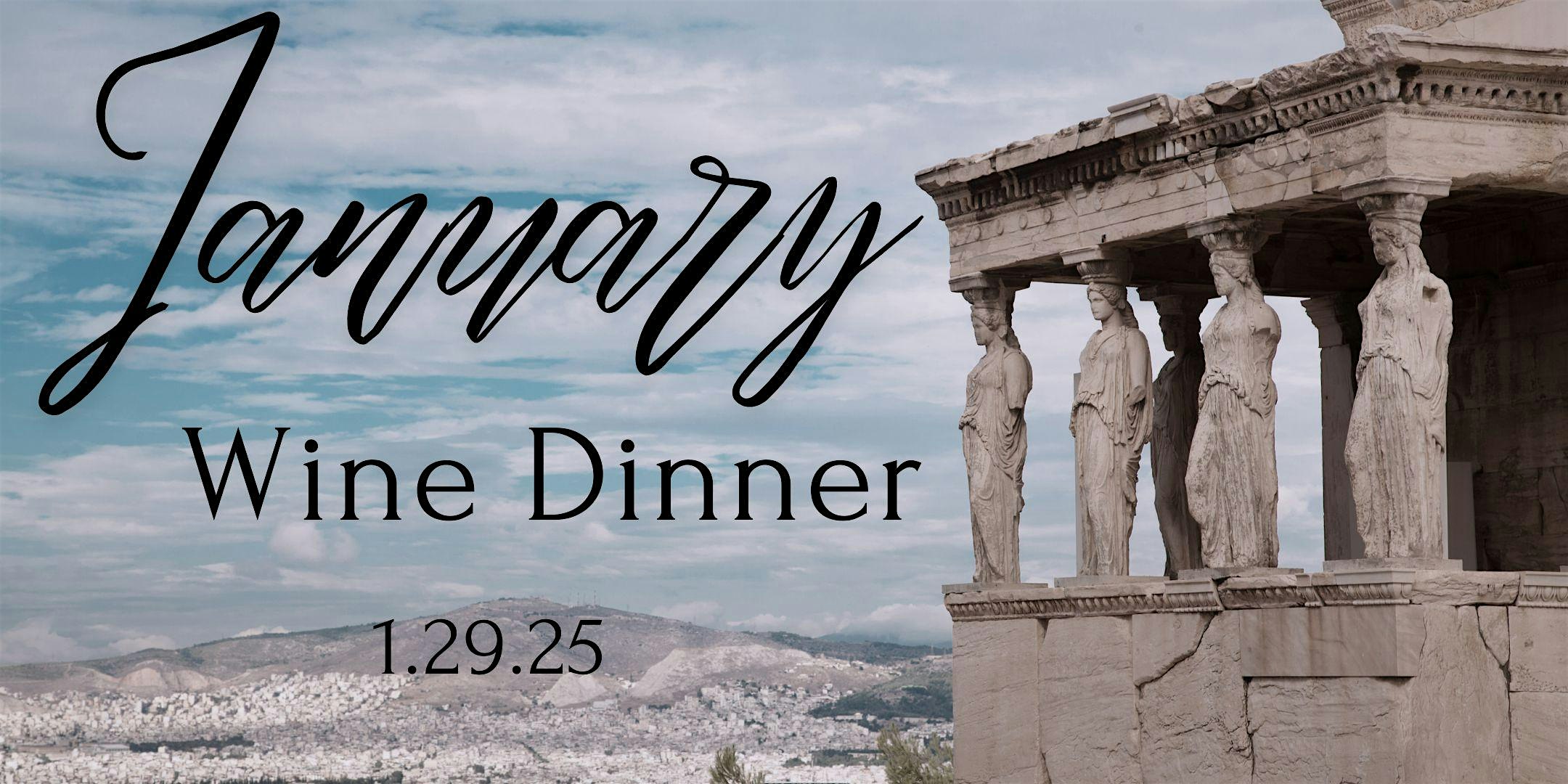 January Greek Wine Dinner – Ashland, VA