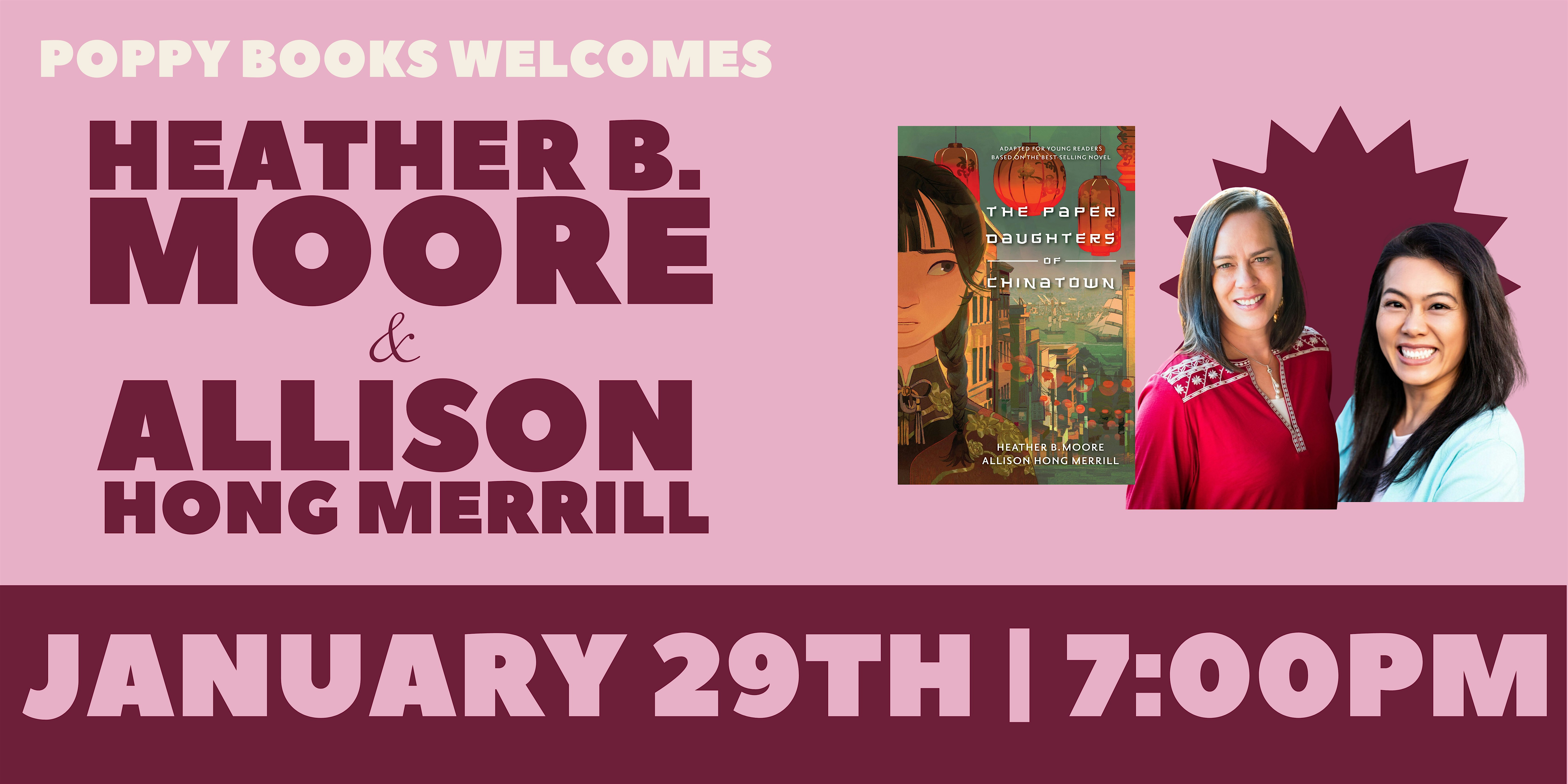 Author Event: Heather B. Moore & Allison Hong Merrill – Spanish Fork, UT