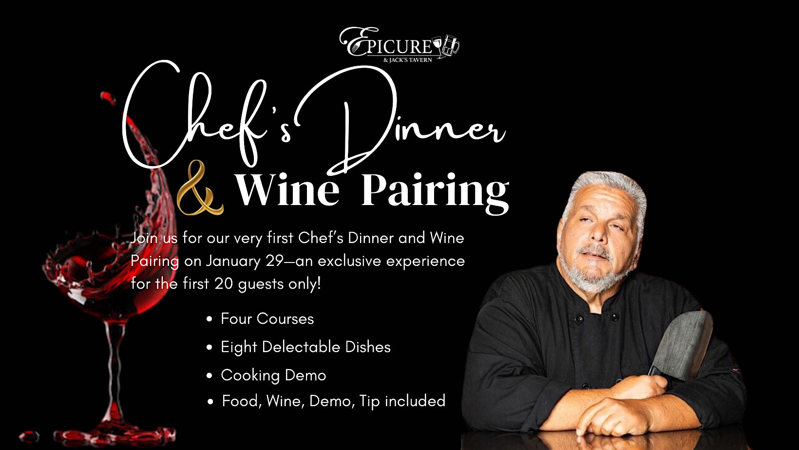 Chef’s Dinner & Wine Pairing – Millbrook, AL