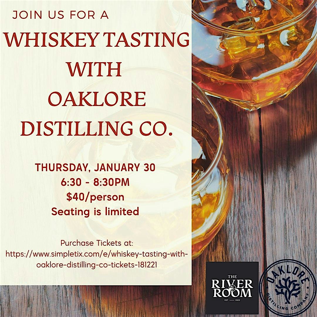 Whiskey Tasting with Oaklore Distilling Co. – McAdenville, NC