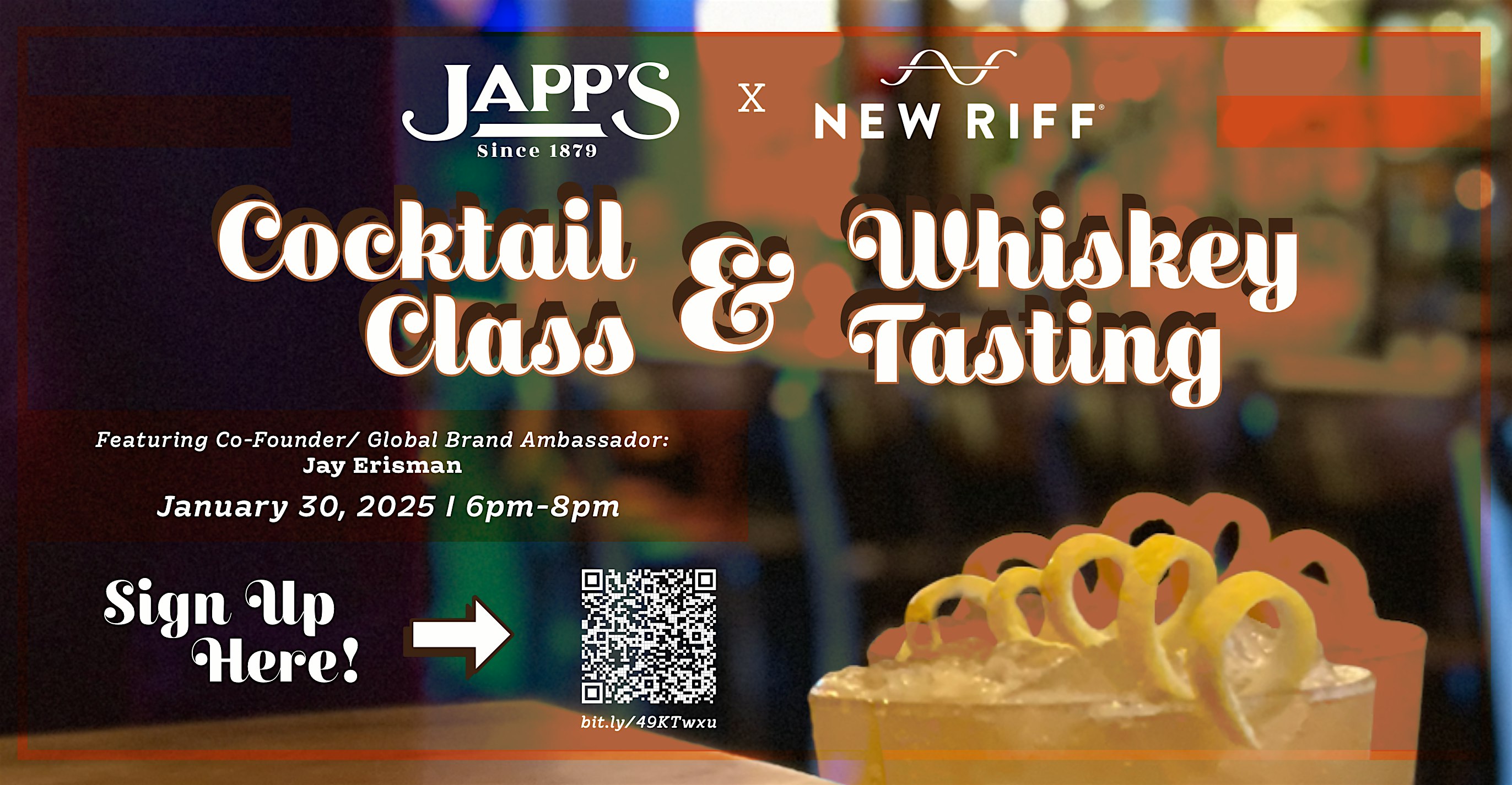 New Riff Cocktail Class & Whiskey Tasting – Cincinnati, OH