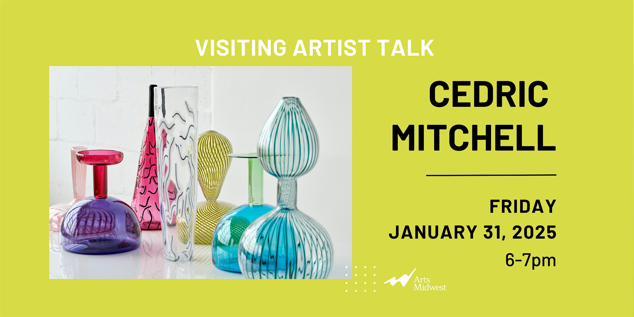 Artist Lecture with Glassblower Cedric Mitchell – Minneapolis, MN