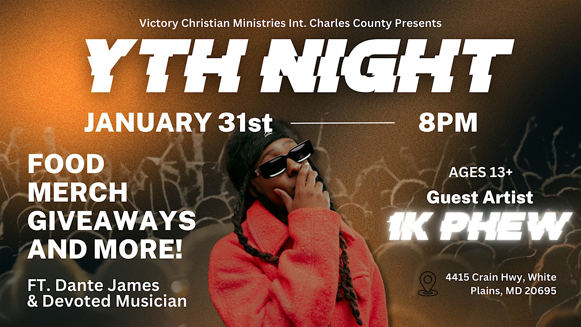 Yth Night Concert with 1KPHEW – White Plains, MD