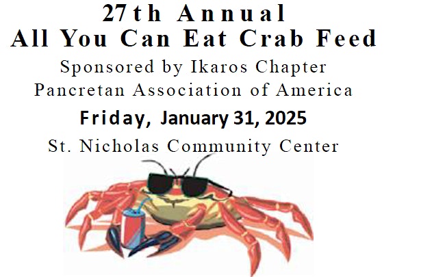 Ikaros Pancretan Annual All You Can Eat Crab Feed and Live Auction – San Jose, CA