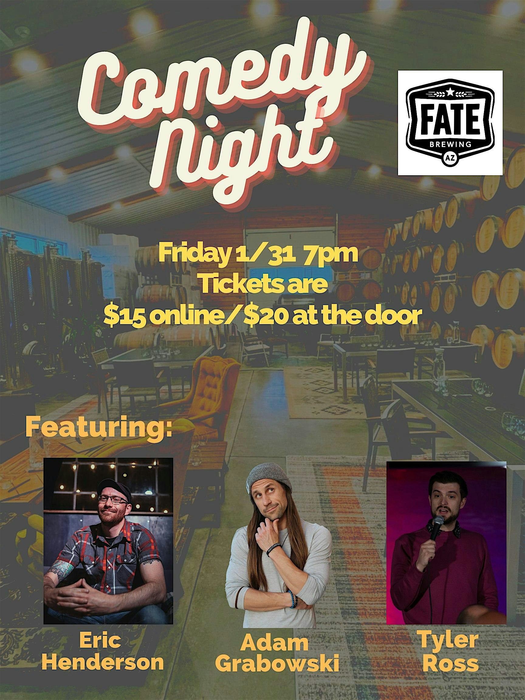 Comedy Night @ Fate Brewing (Scottsdale) – Scottsdale, AZ