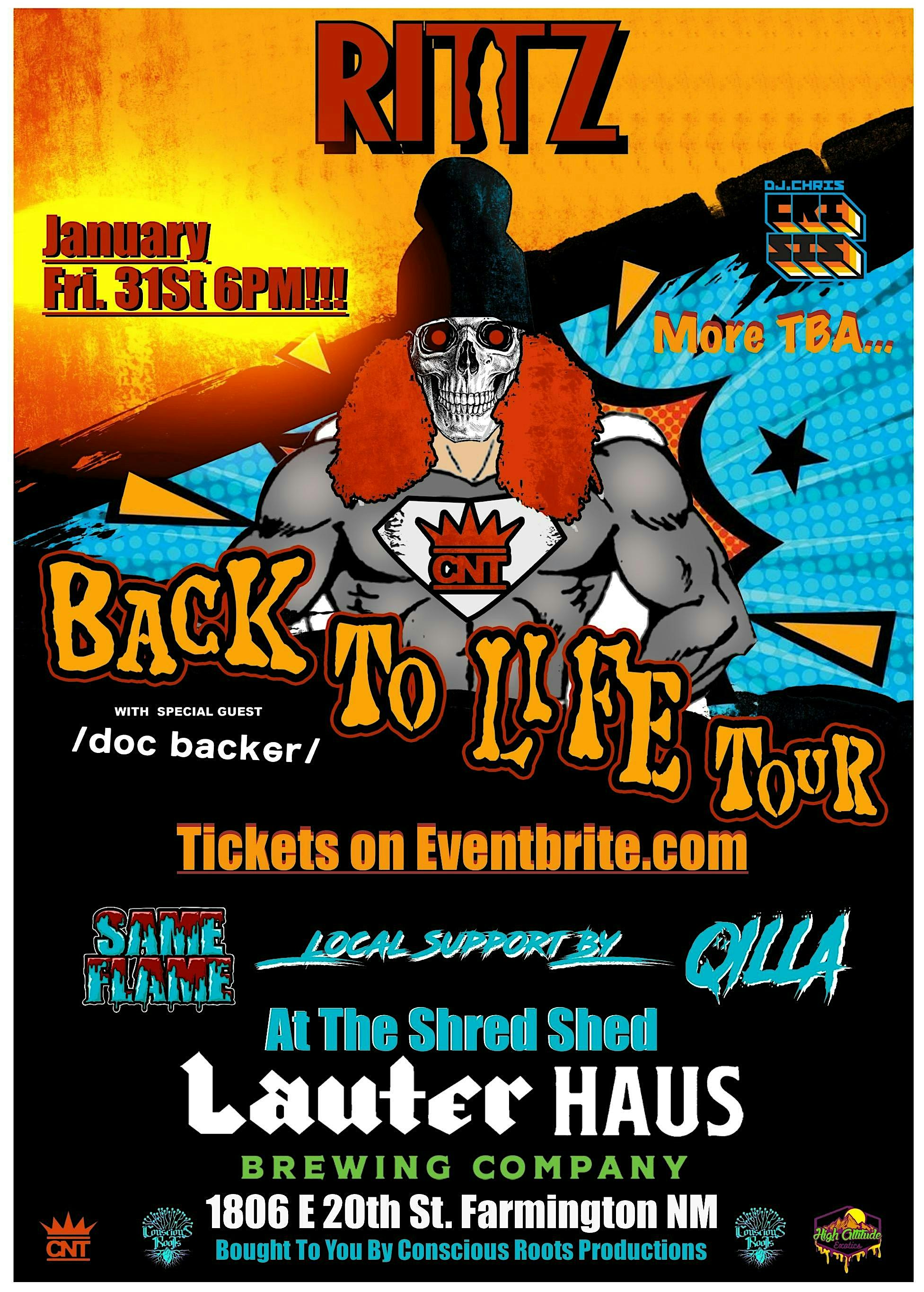 RITTZ / Dj Chris / Doc Baker / Same Flame / Qilla / TBA – Farmington, NM