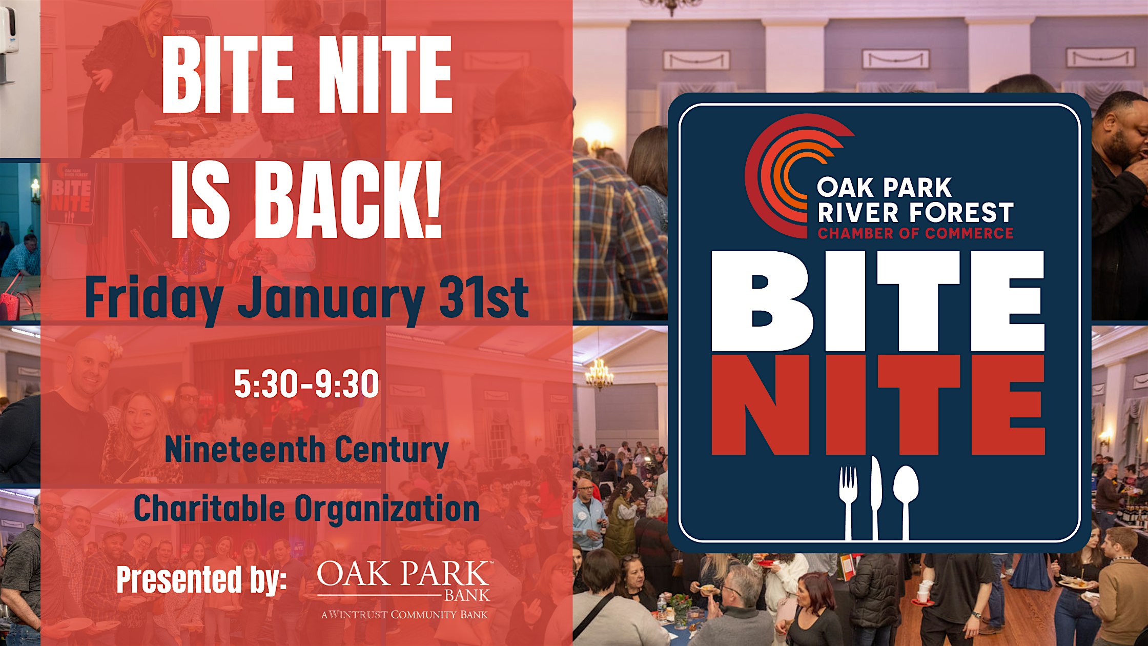 OPRF Chamber Presents: Bite Nite 2025 – Oak Park, IL