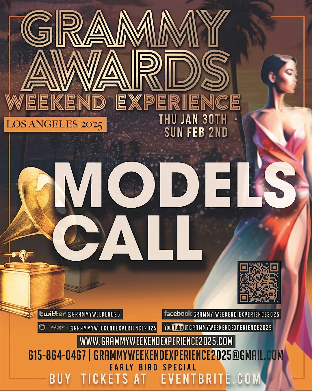 Model CALL – GRAMMY Weekend Experience – Los Angeles, CA