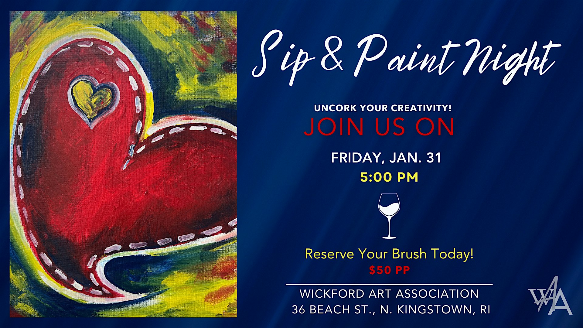 Sip & Paint Night with Larisa Martino – North Kingstown, RI