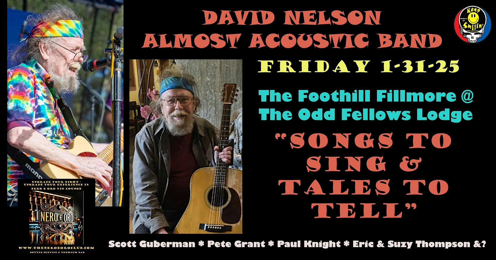 DAVID NELSON “Almost Acoustic Band” – Auburn, CA