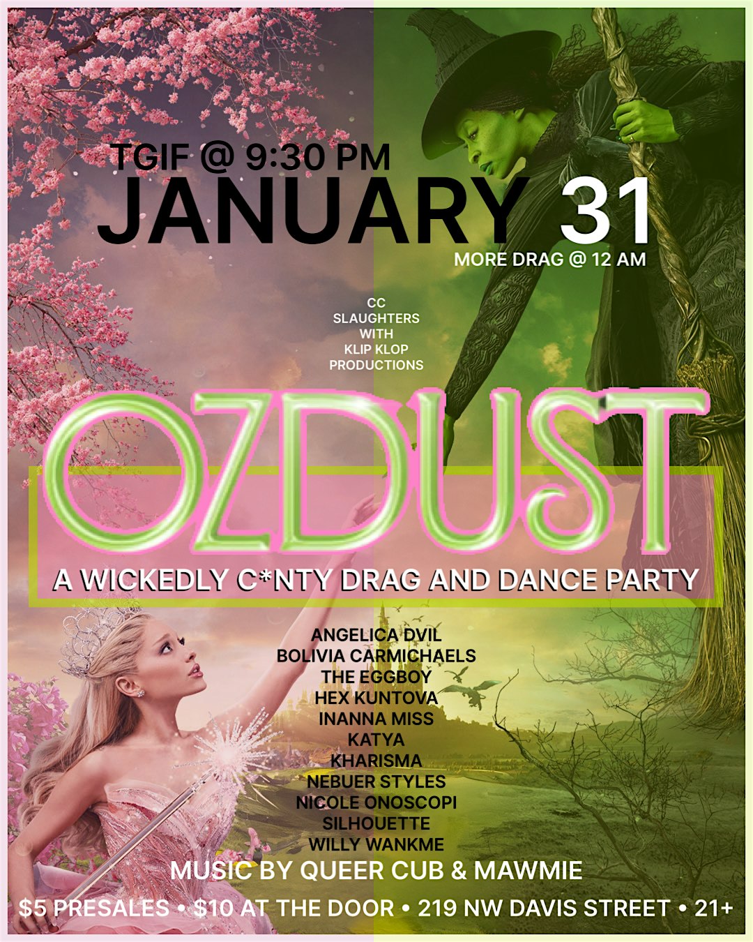 OZDUST: A Wickedly C*nty Drag and Dance Party – Portland, OR