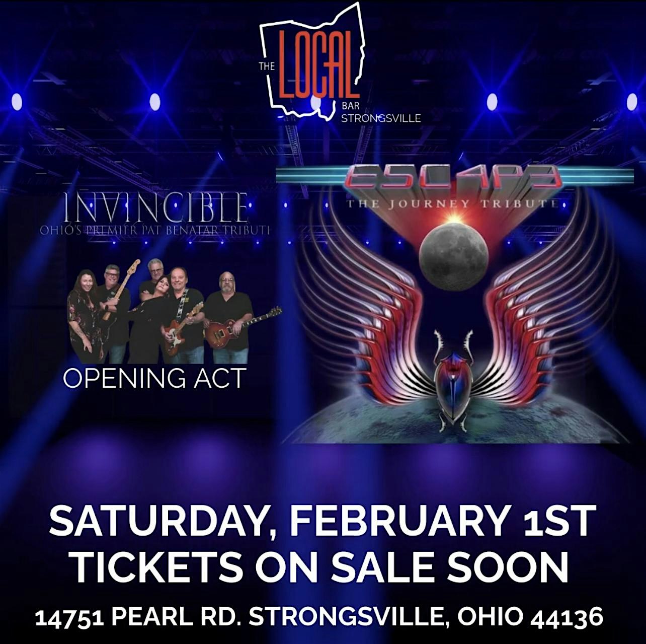 ESCAPE (JOURNEY TRIBUTE) DEBUTS @ THE LOCAL STRONGSVILLE – Strongsville, OH