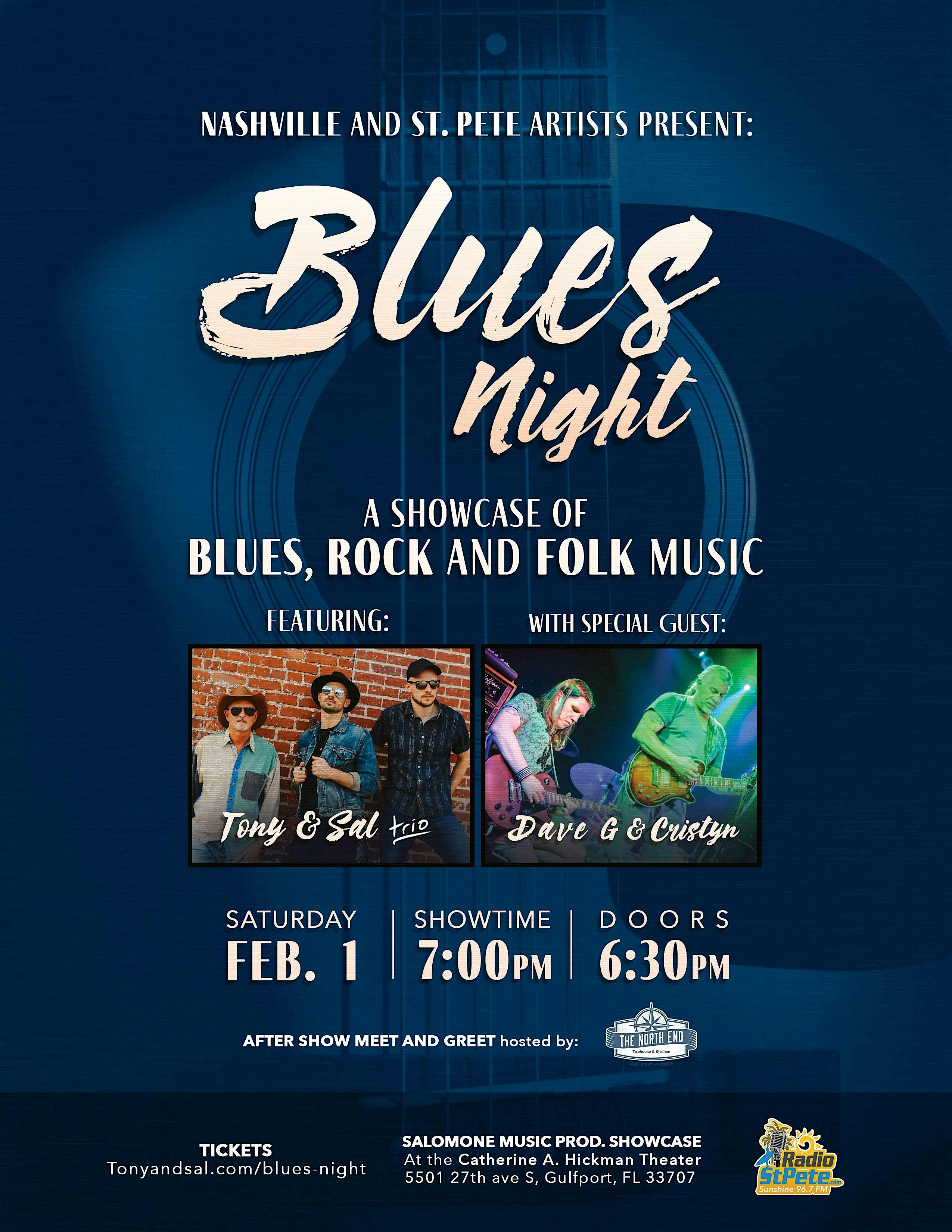 Blues Night – A Showcase of Blues, Rock and Folk Music – Gulfport, FL