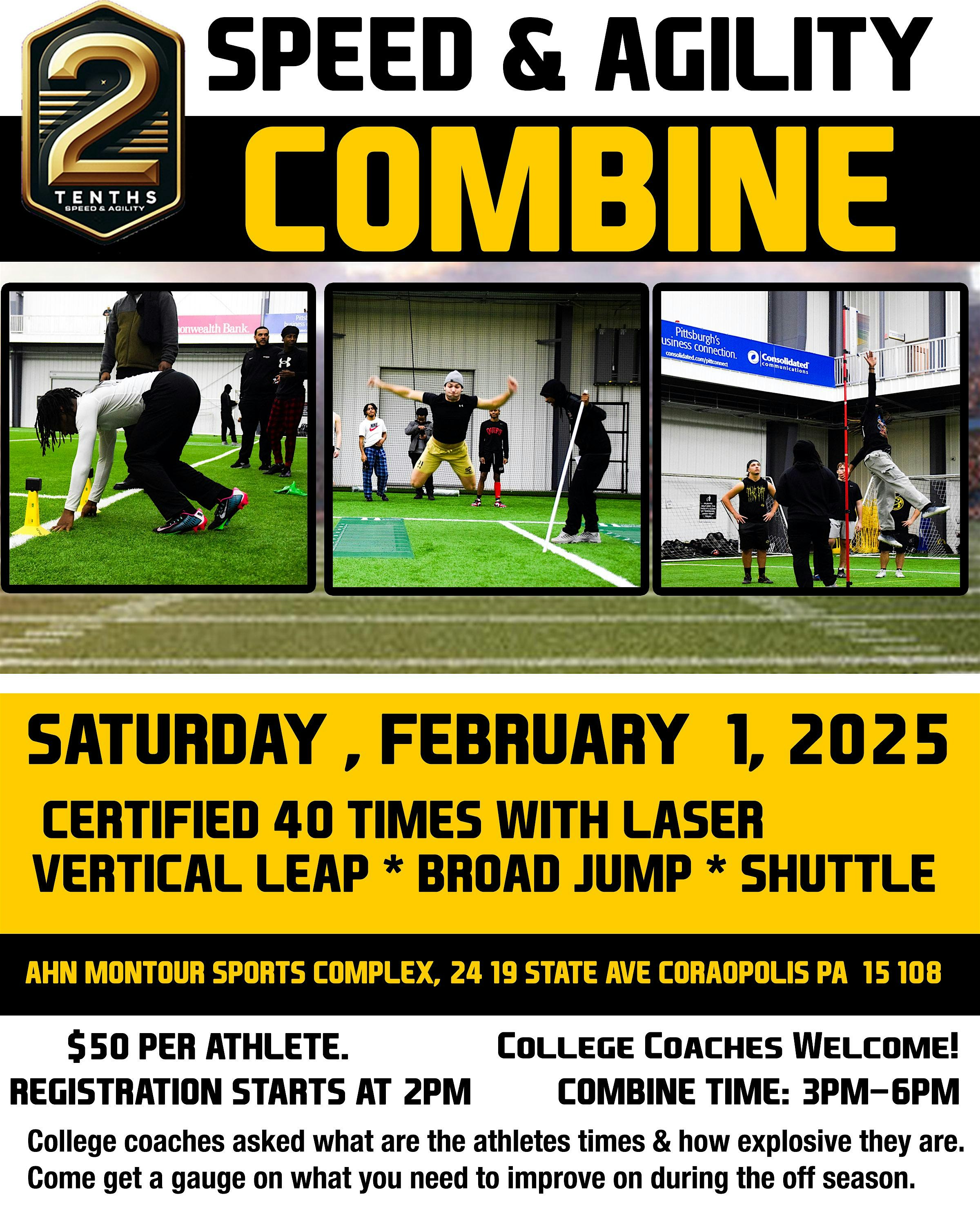 2Tenths Speed & Agility Combine – Coraopolis, PA