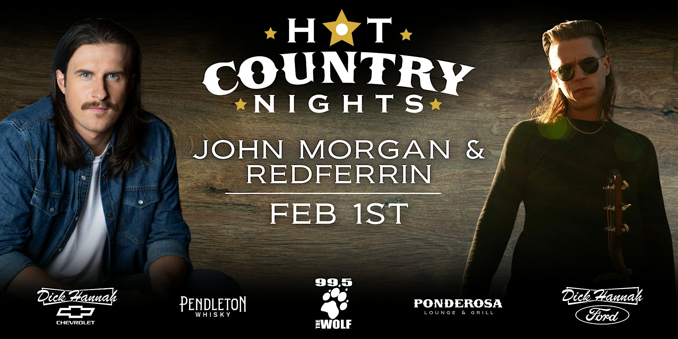 John Morgan and Redferrin – Hot Country Nights w/Ponderosa & 99.5 The Wolf – Portland, OR