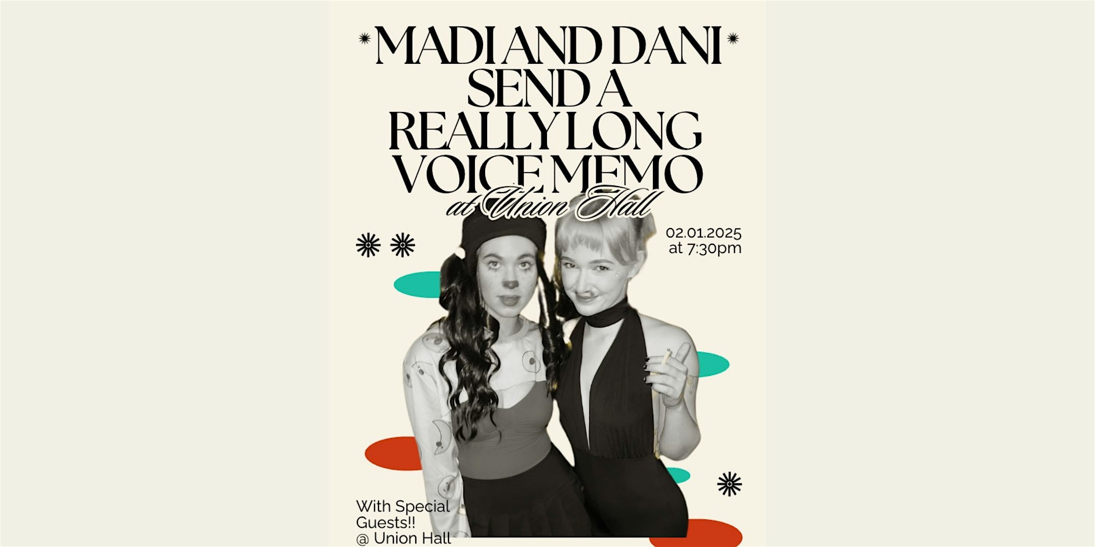 Madi and Dani Send a Really Long Voice Memo – Brooklyn, NY