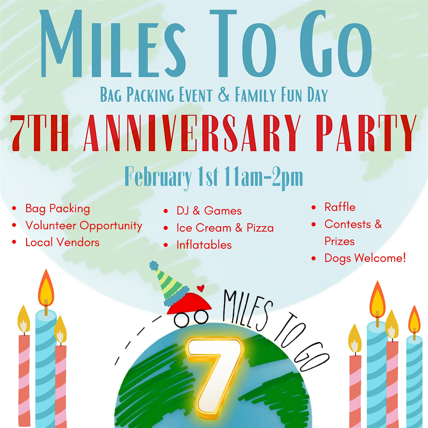 Miles To Go 7th Anniversary & Bag Packing Day – Orlando, FL