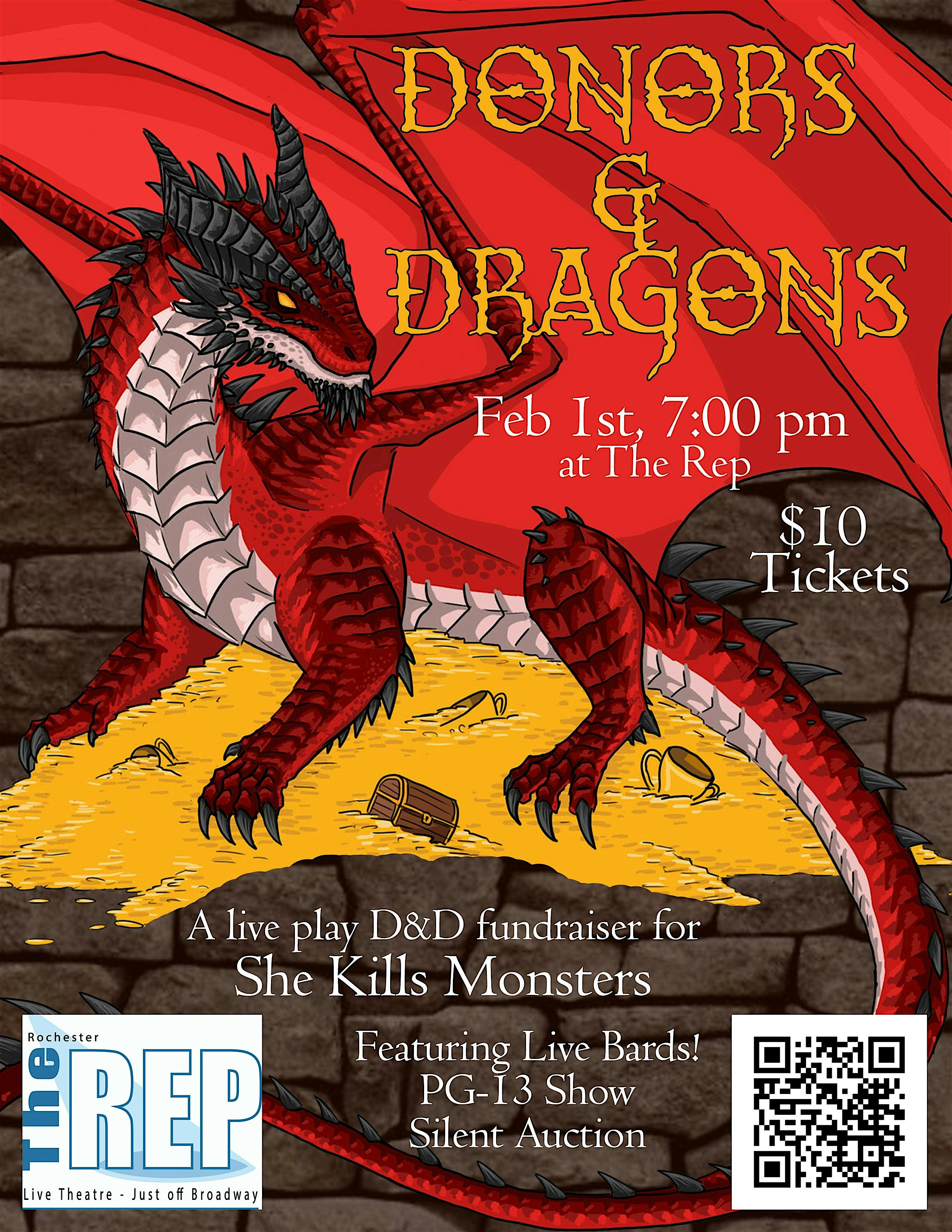 Donors & Dragons: A Fundraiser for She Kills Monsters – Rochester, MN