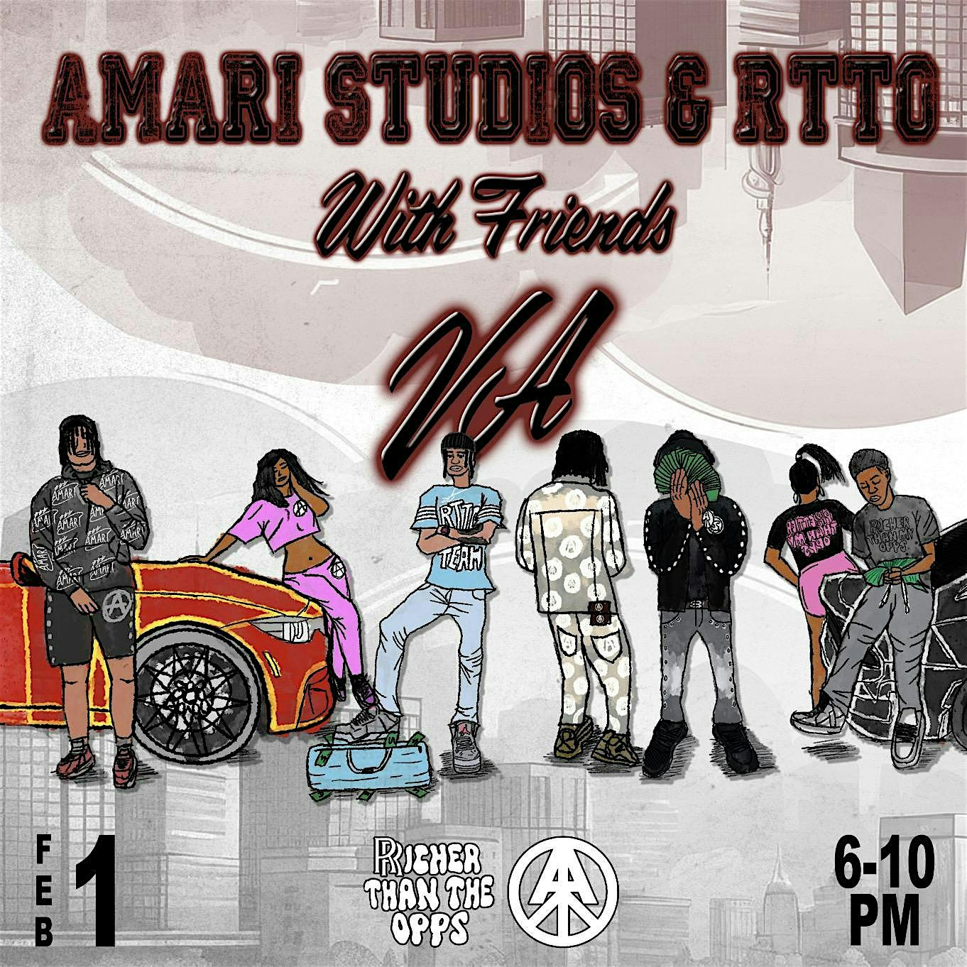 AMARI STUDIOS & RTTO WITH FRIENDS PRESALE – Portsmouth, VA