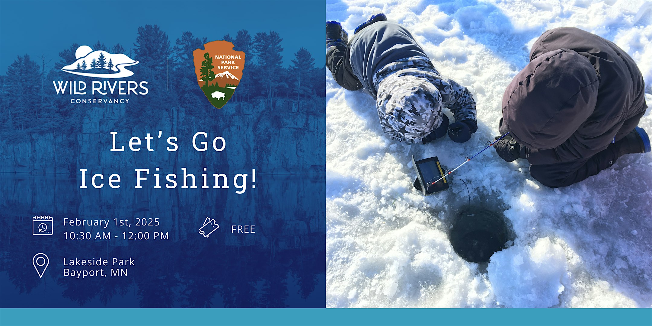 Let’s Go Ice Fishing – Lakeside Park – Bayport, MN