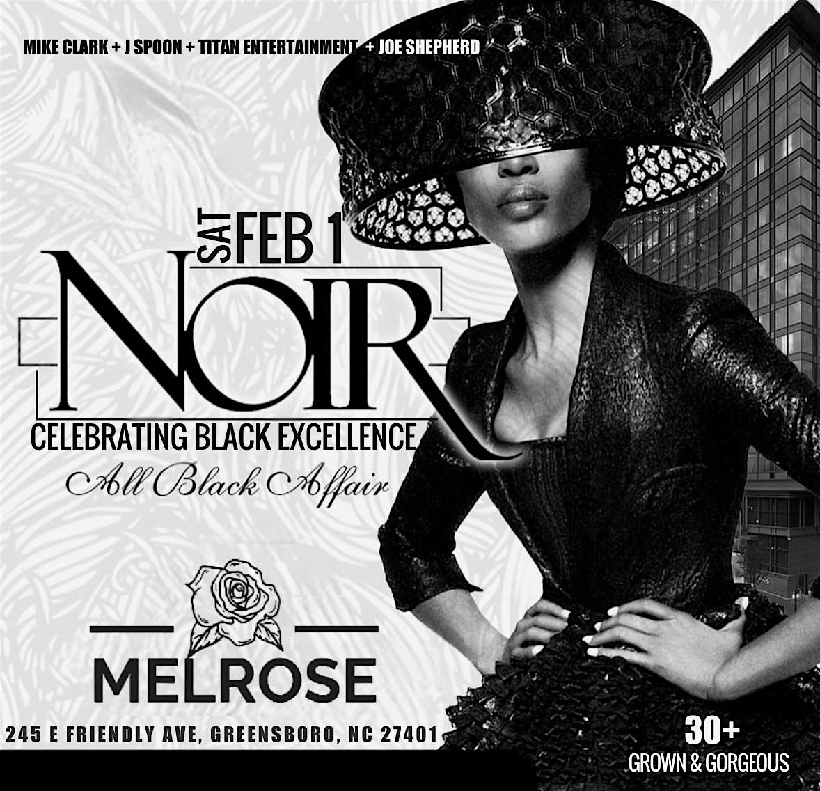 Sat Feb 1st :: NOIR // The All Black Event :: – Greensboro, NC