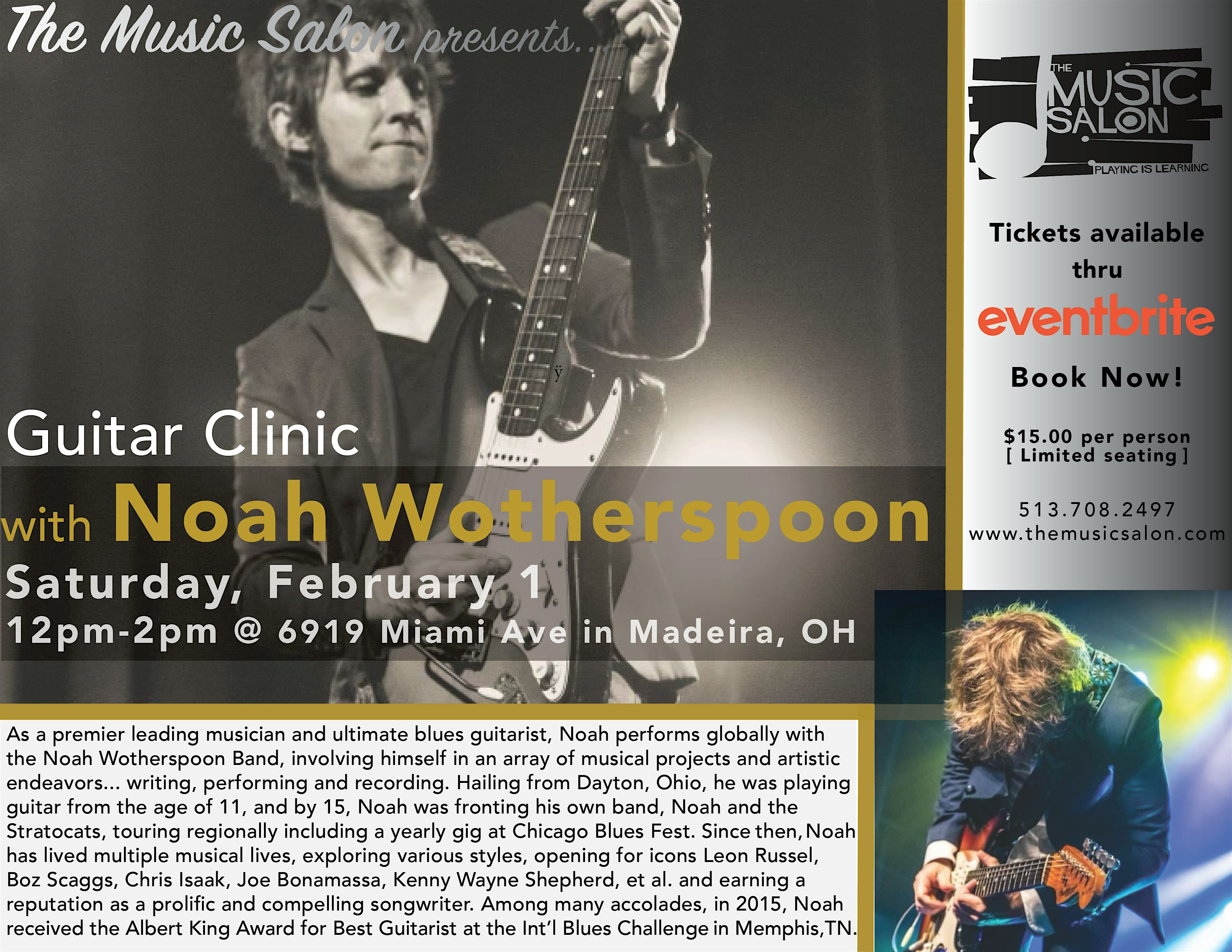 Guitar Clinic with Noah Wotherspoon – Cincinnati, OH