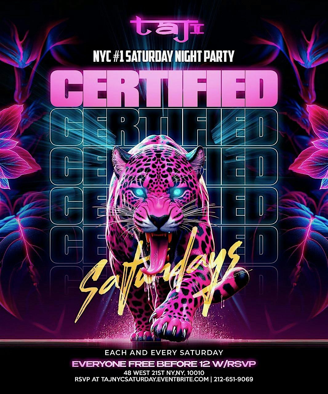 CERTIFIED SATURDAYS (HD) – New York, NY