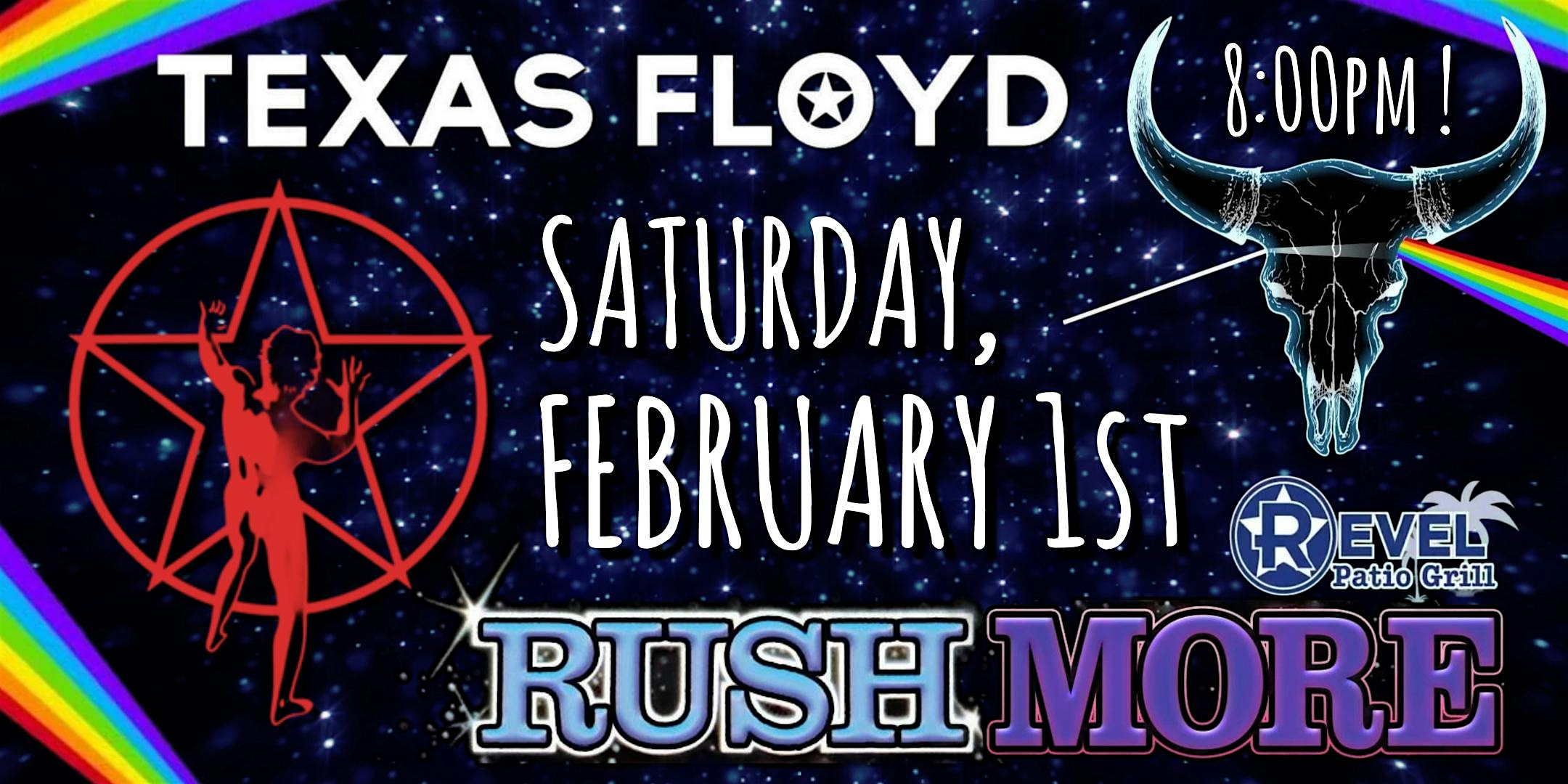 Texas Floyd – Pink Floyd Tribute & Rush MORE – Rush Tribute at The Revel! – Frisco, TX