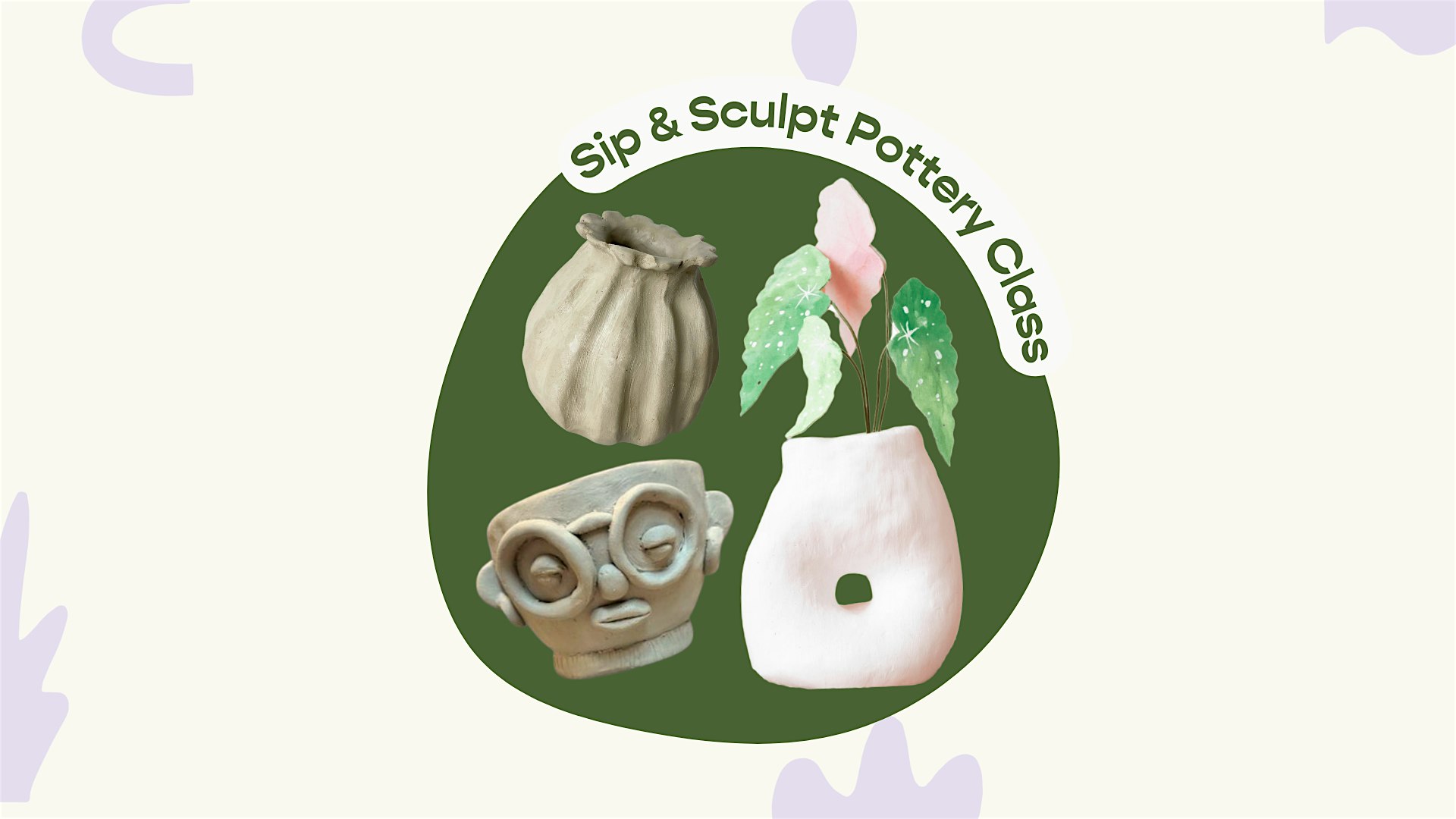 Sip & Sculpt Pottery Class – Providence, RI