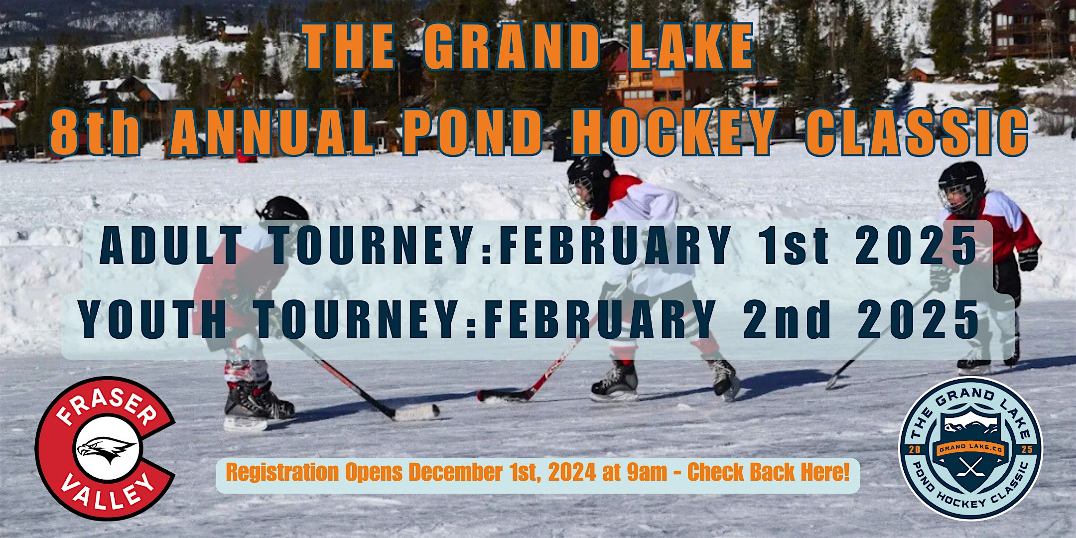 YOUTH – 8th Annual Pond Hockey Classic – Team Registration – Grand Lake, CO