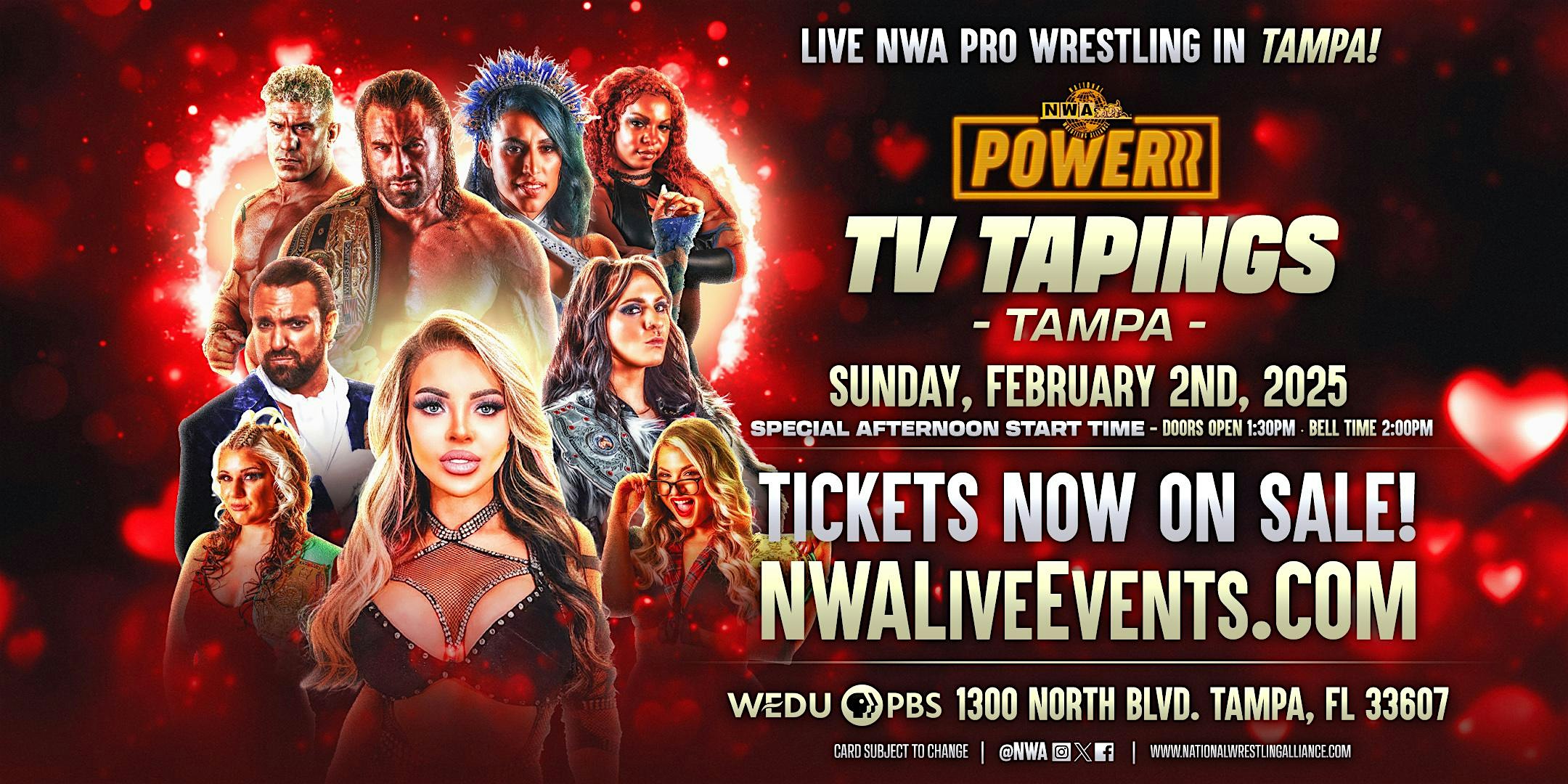 NWA Powerrr Tapings @ WEDU PBS Studios / Sunday, February 2nd, 2025 – Tampa, FL