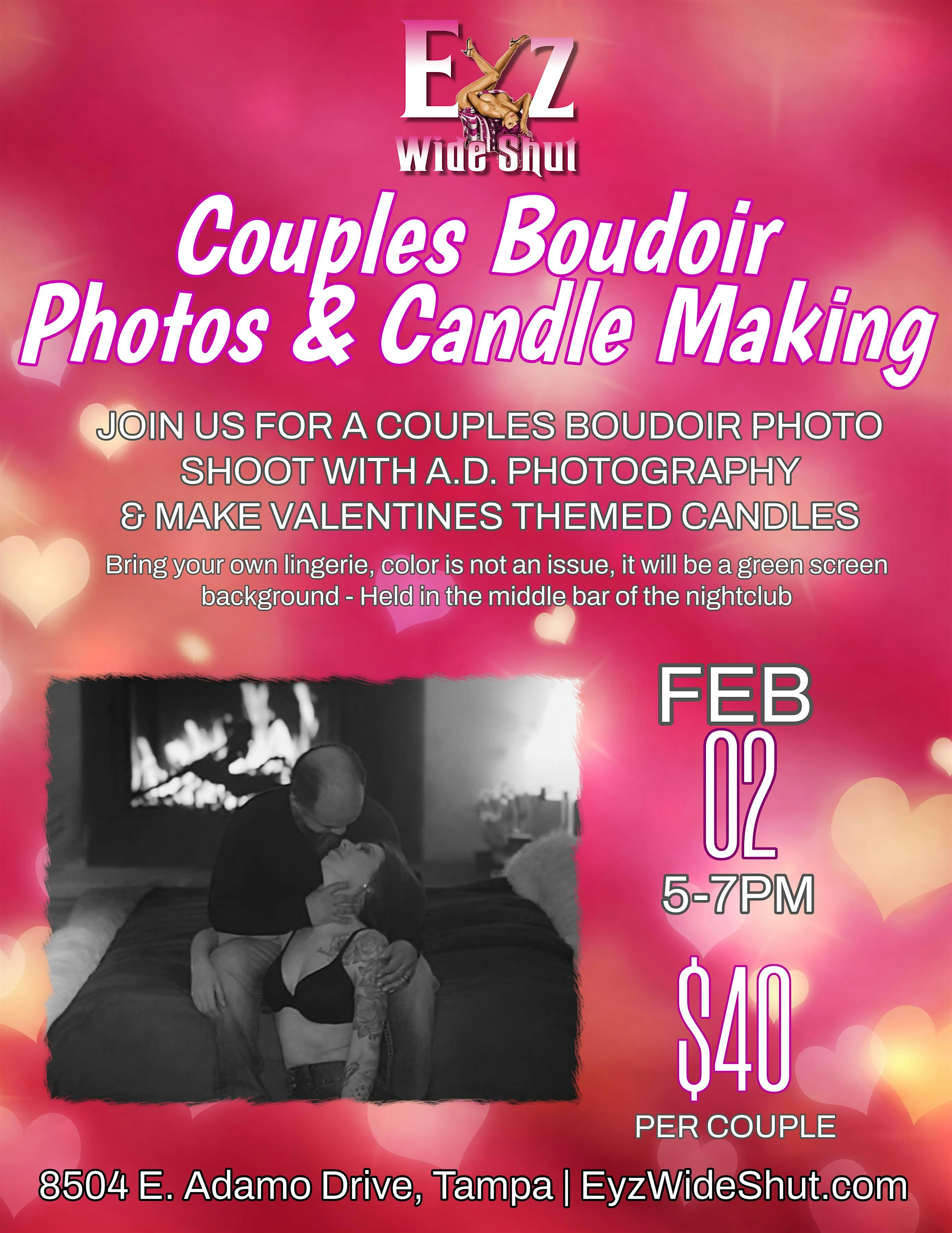 Couples Boudoir and Candle Making – Tampa, FL