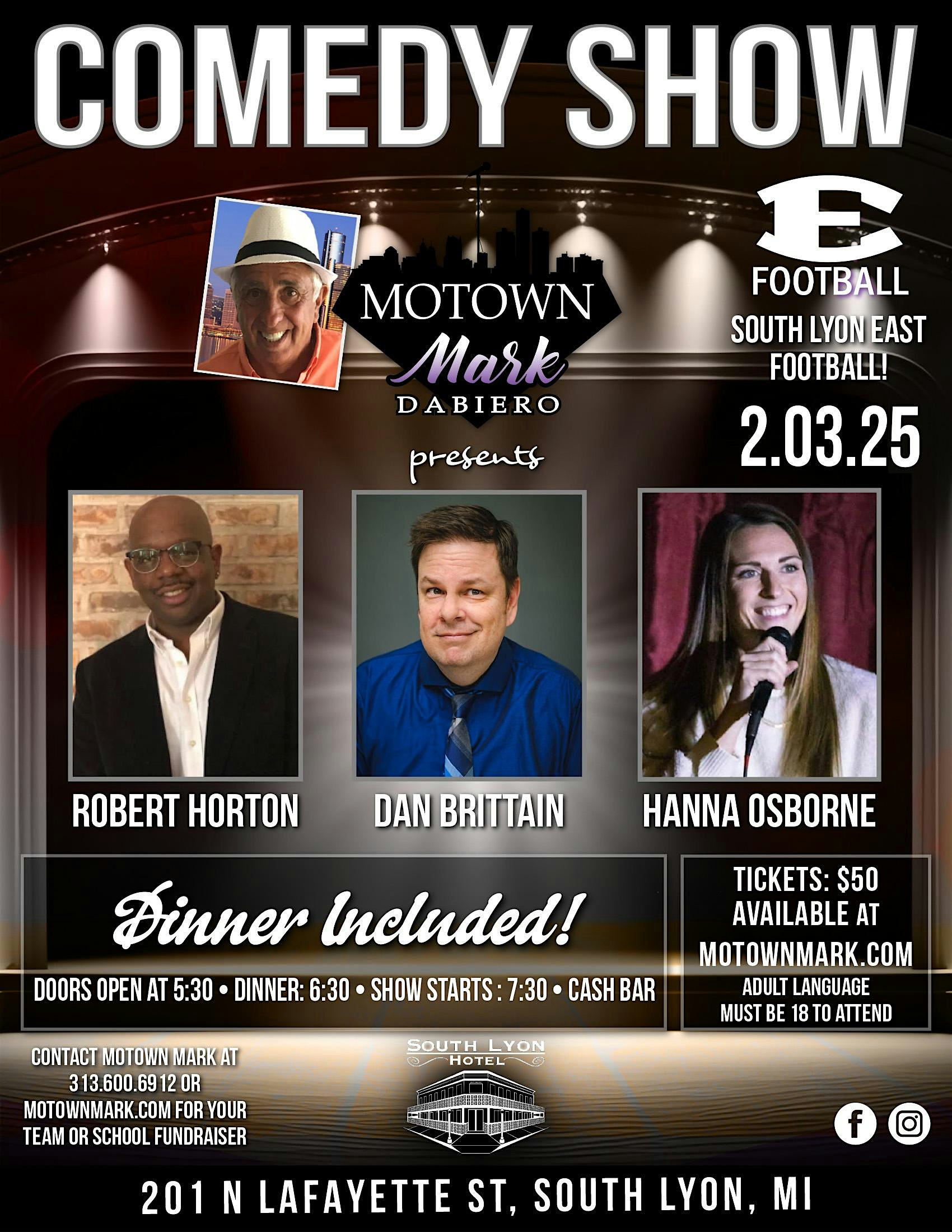 Motown Marks Comedy Night Returns to South Lyon! – South Lyon, MI