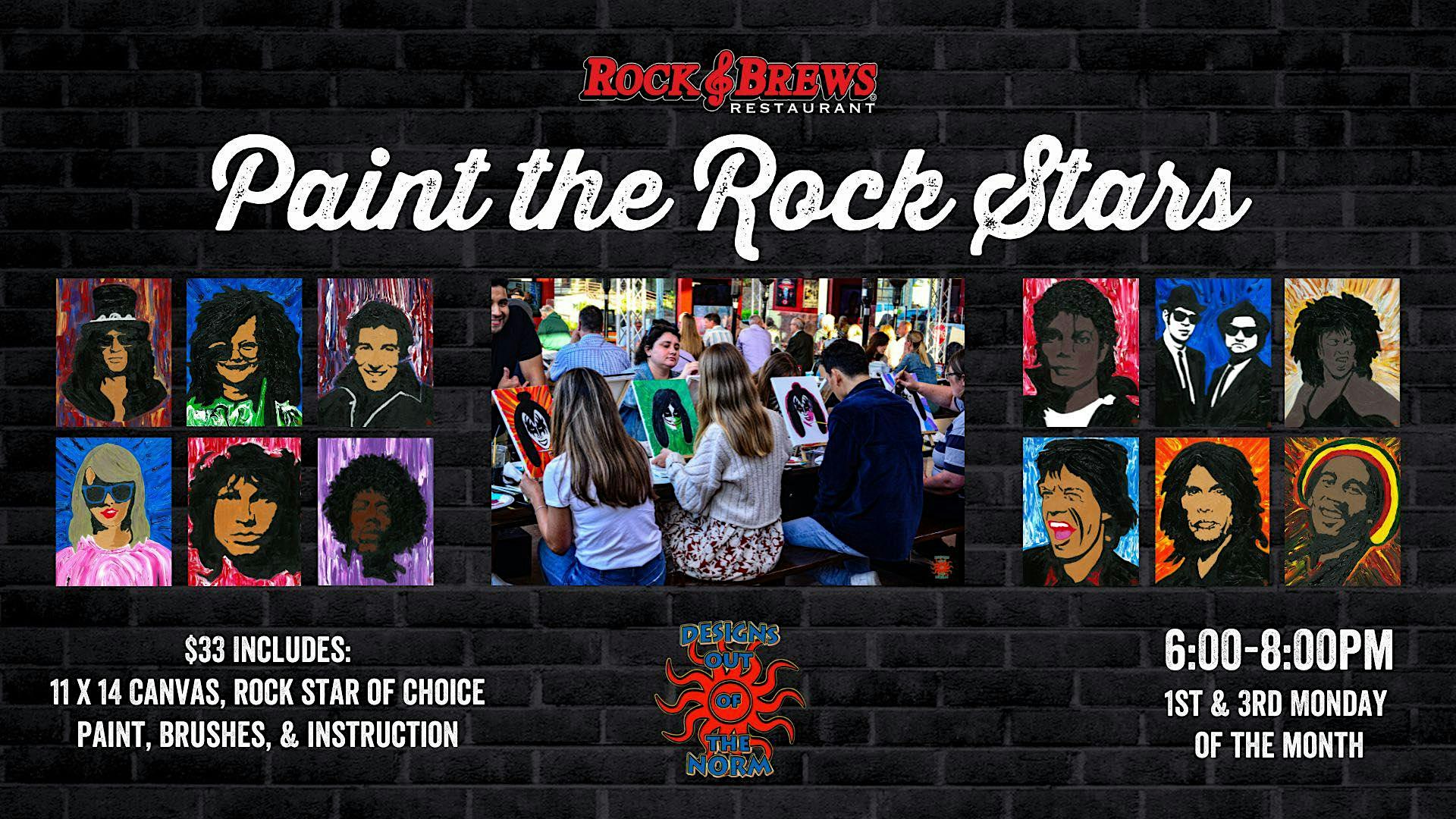 Rock & Brews El Segundo presents – Paint the Rock Stars – El Segundo, CA