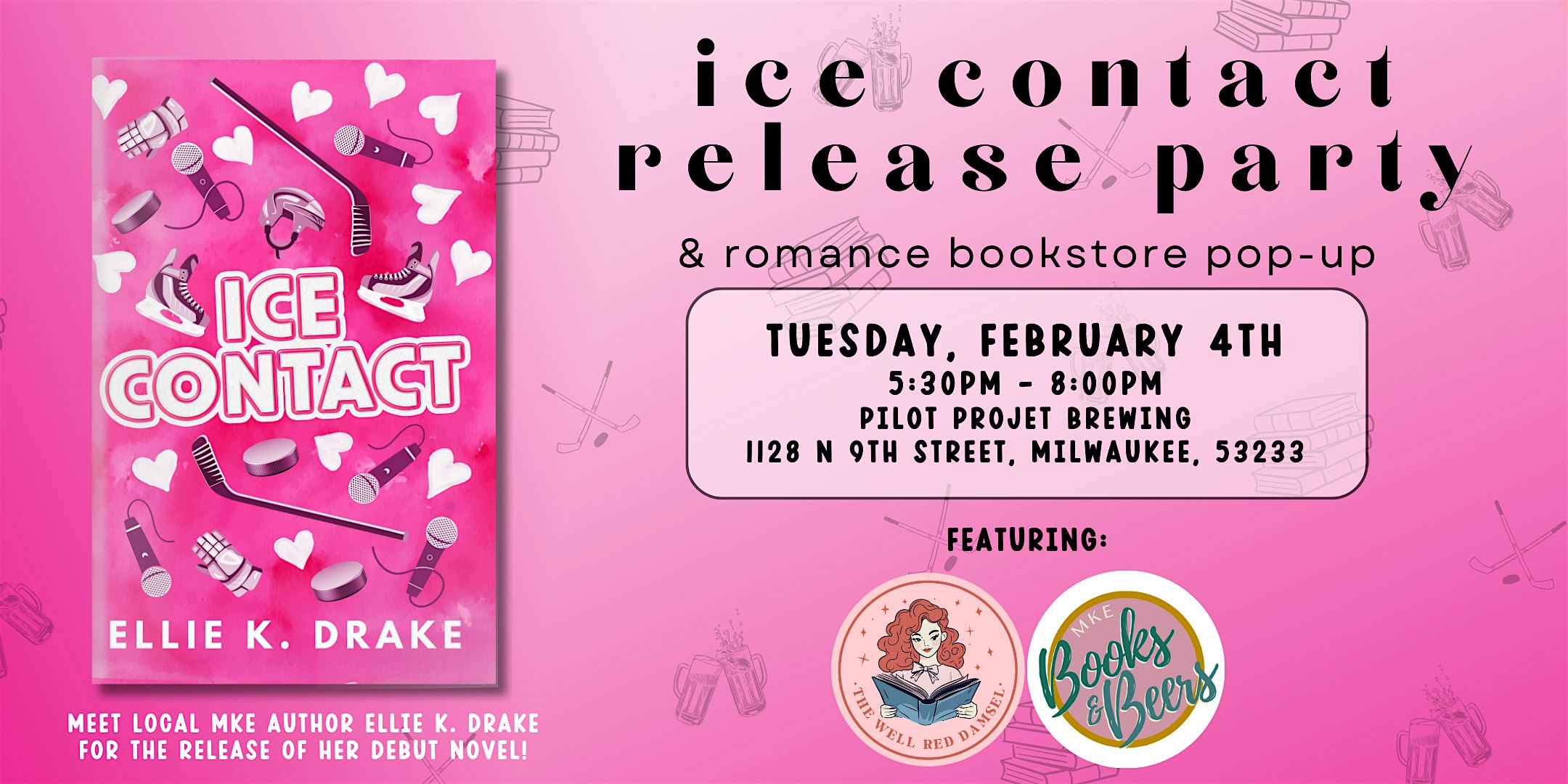 Ice Contact Release Party featuring the Well Red Damsel Bookstore Pop-Up! – Milwaukee, WI