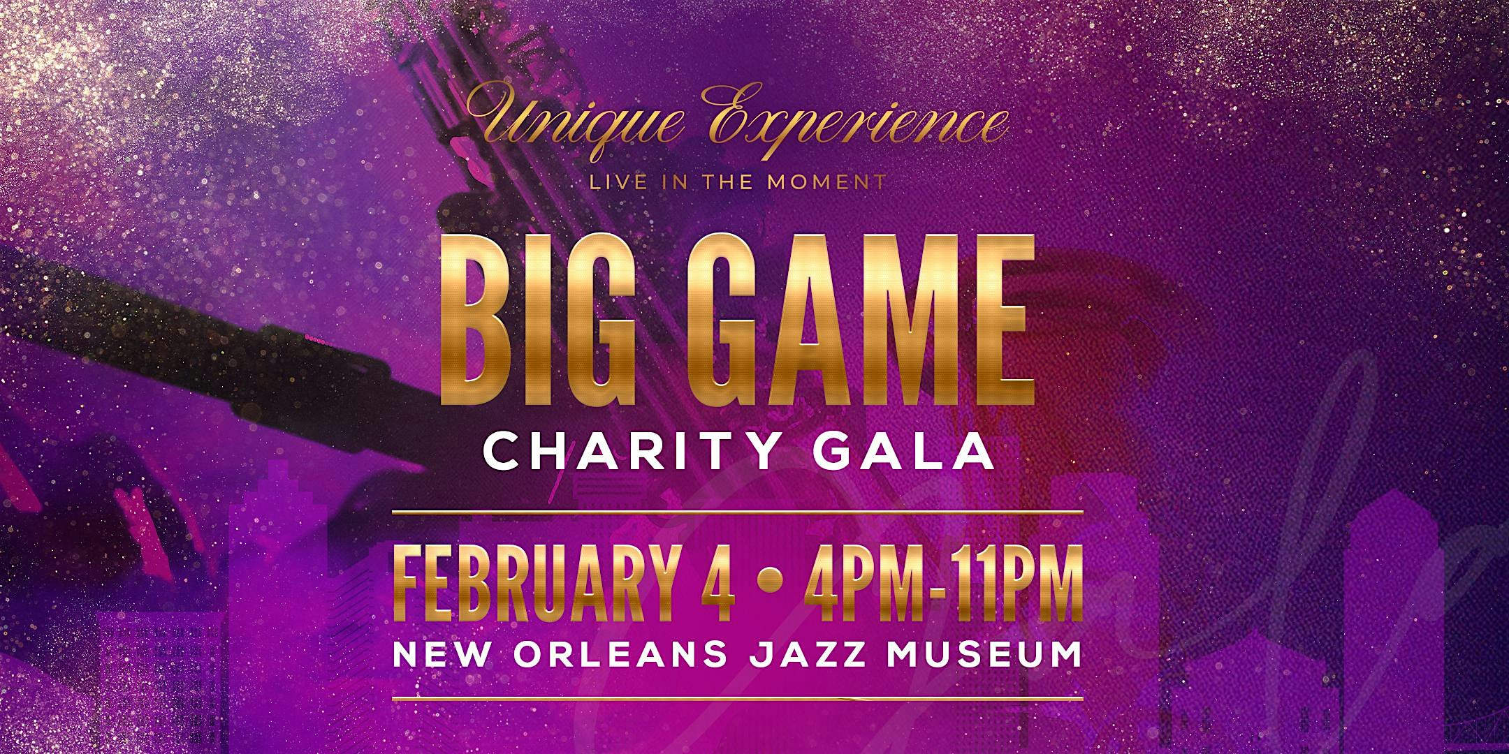 Big Game Charity Gala (Hosted by Celebrity Chef Carlos & Unique Experience) – New Orleans, LA