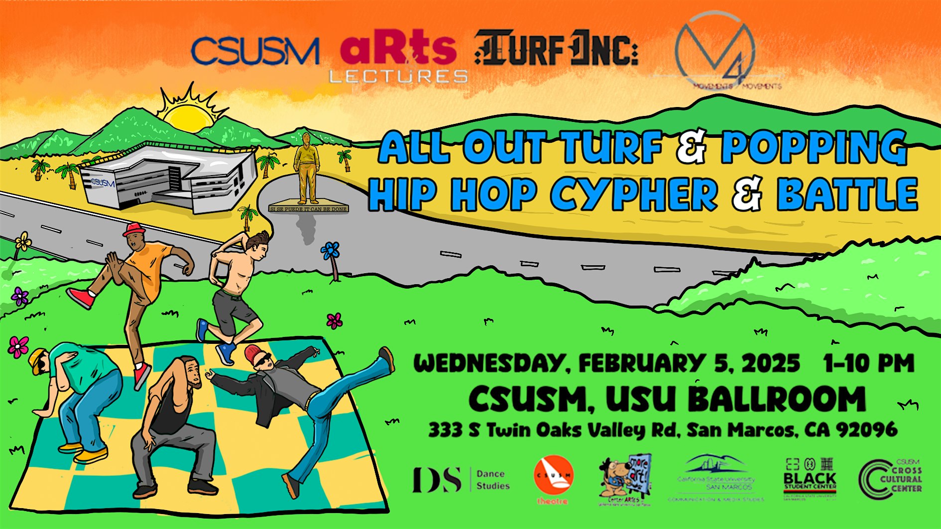 All Out Turf & Popping Hip Hop Cypher and Battle – San Marcos, CA