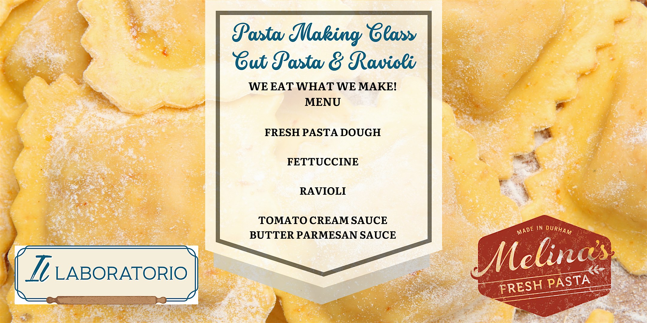 Pasta Making Class – Pasta Cuts & Ravioli – Durham, NC