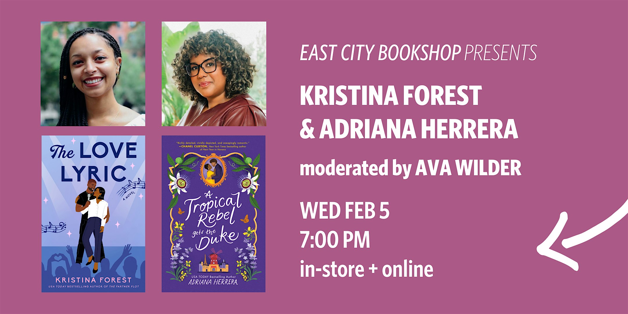 Hybrid Event: Double Launch for Kristina Forest & Adriana Herrera – Washington, DC