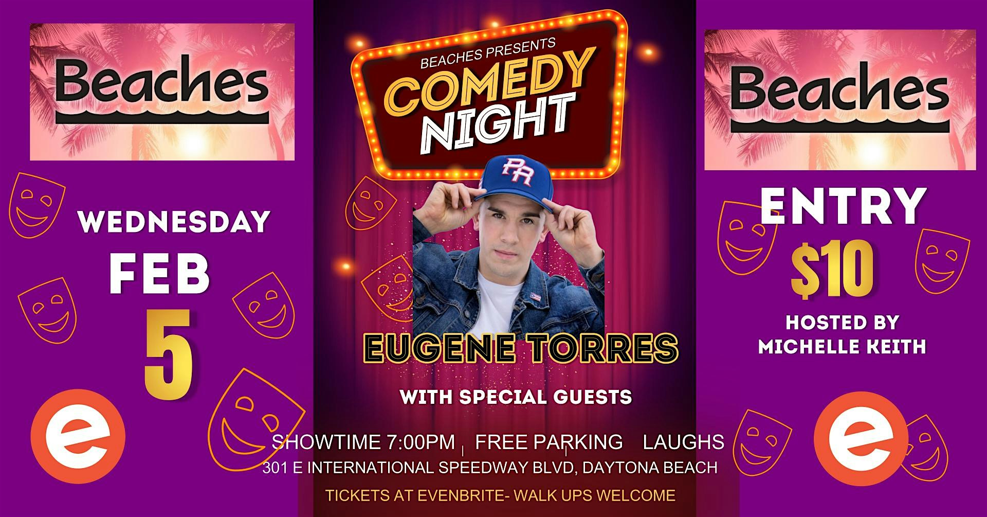 BEACHES COMEDY NIGHT! – Daytona Beach, FL