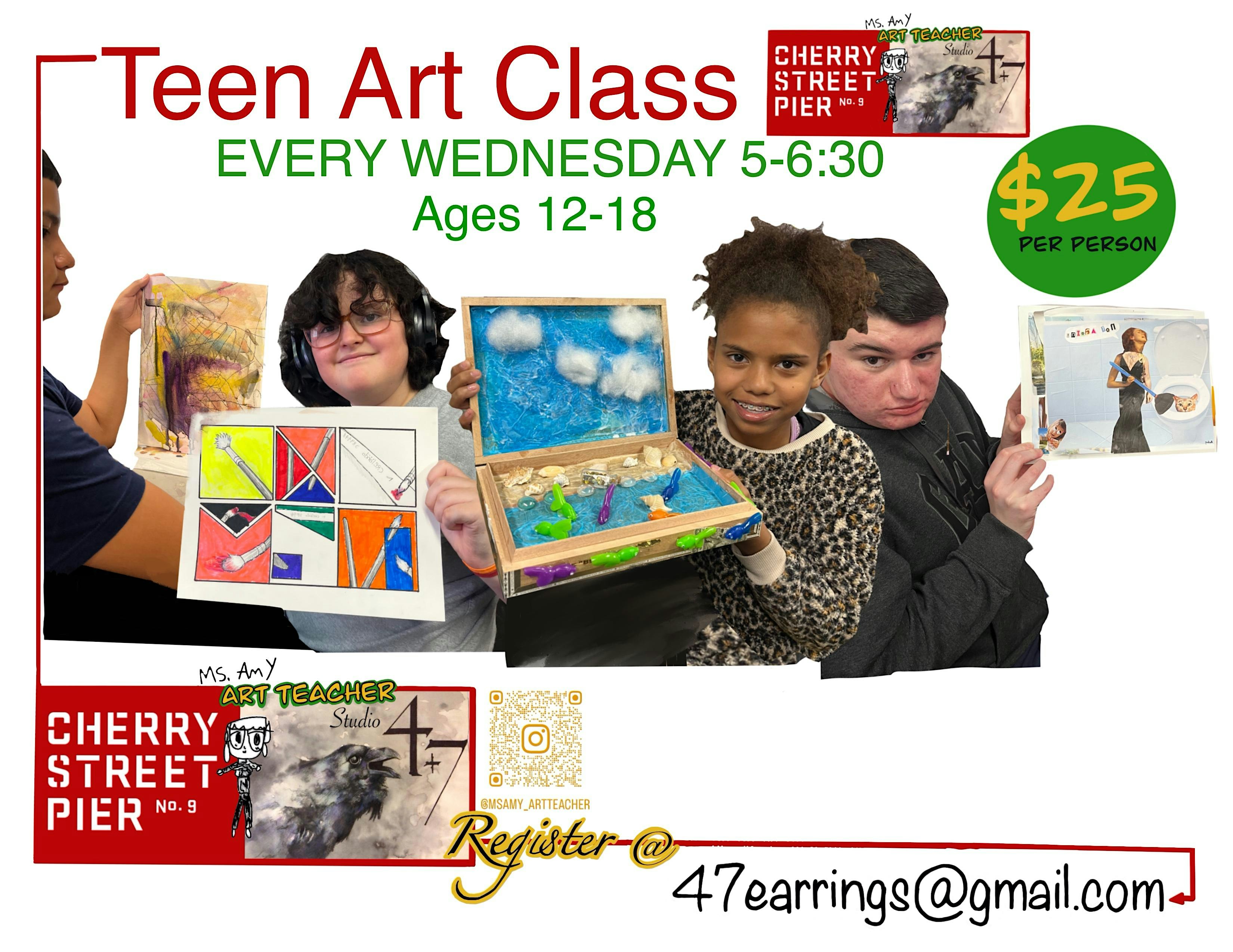 Teens Wednesday art class – Philadelphia, PA