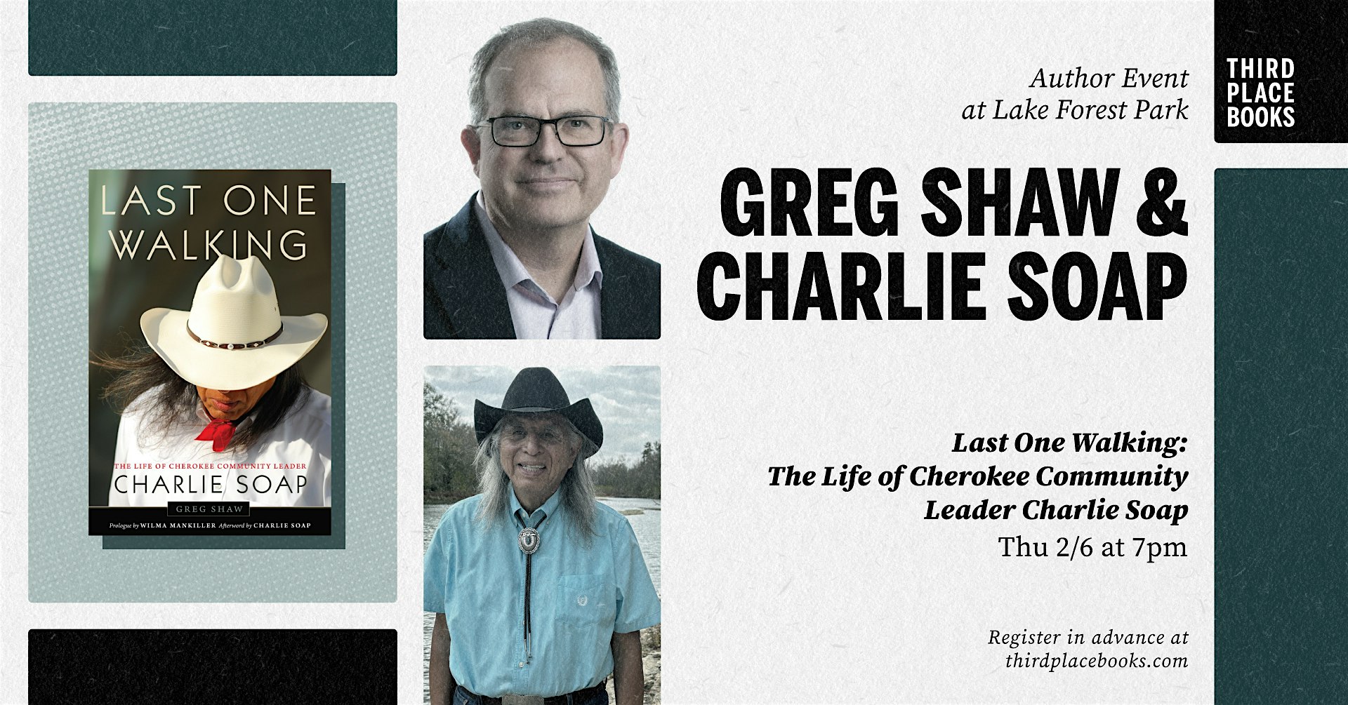 Greg Shaw and Charlie Soap  ‘Last One Walking” – Lake Forest Park, WA